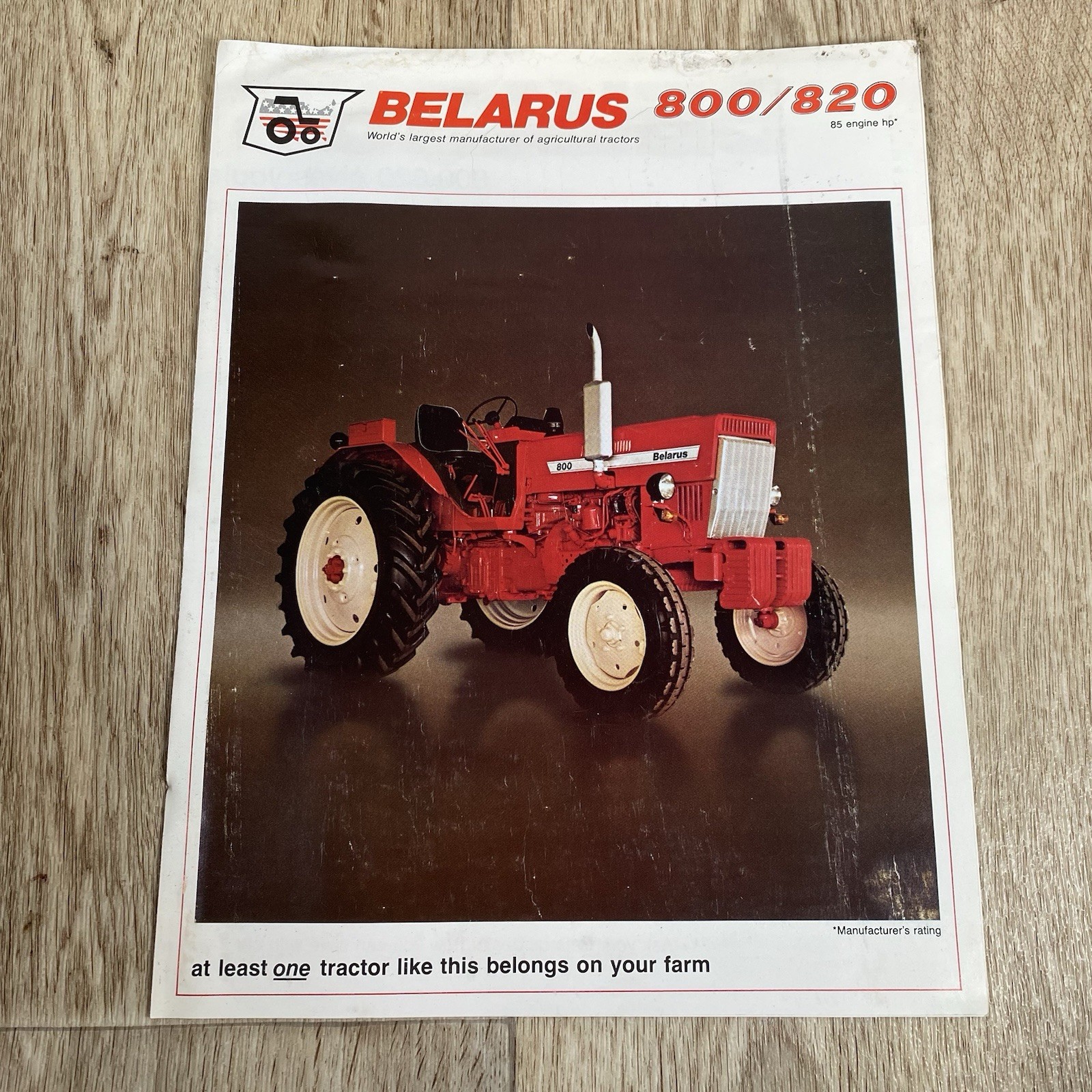 Belarus 800 820 Tractor Dealership Sales Brochure Milwaukee Wisconsin