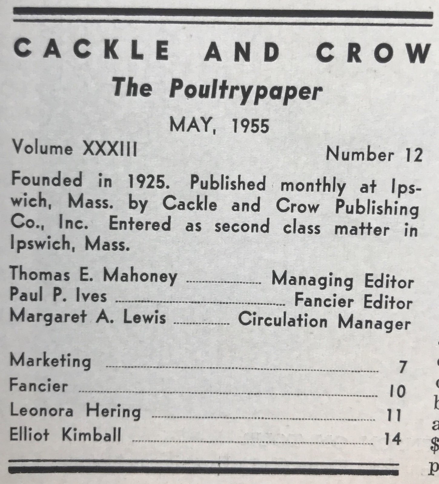 1955 MAY JULY TWO CACKLE & CROW POULTRY PAPER- MONTHLY JOURNAL, POULTRY INDUSTRY