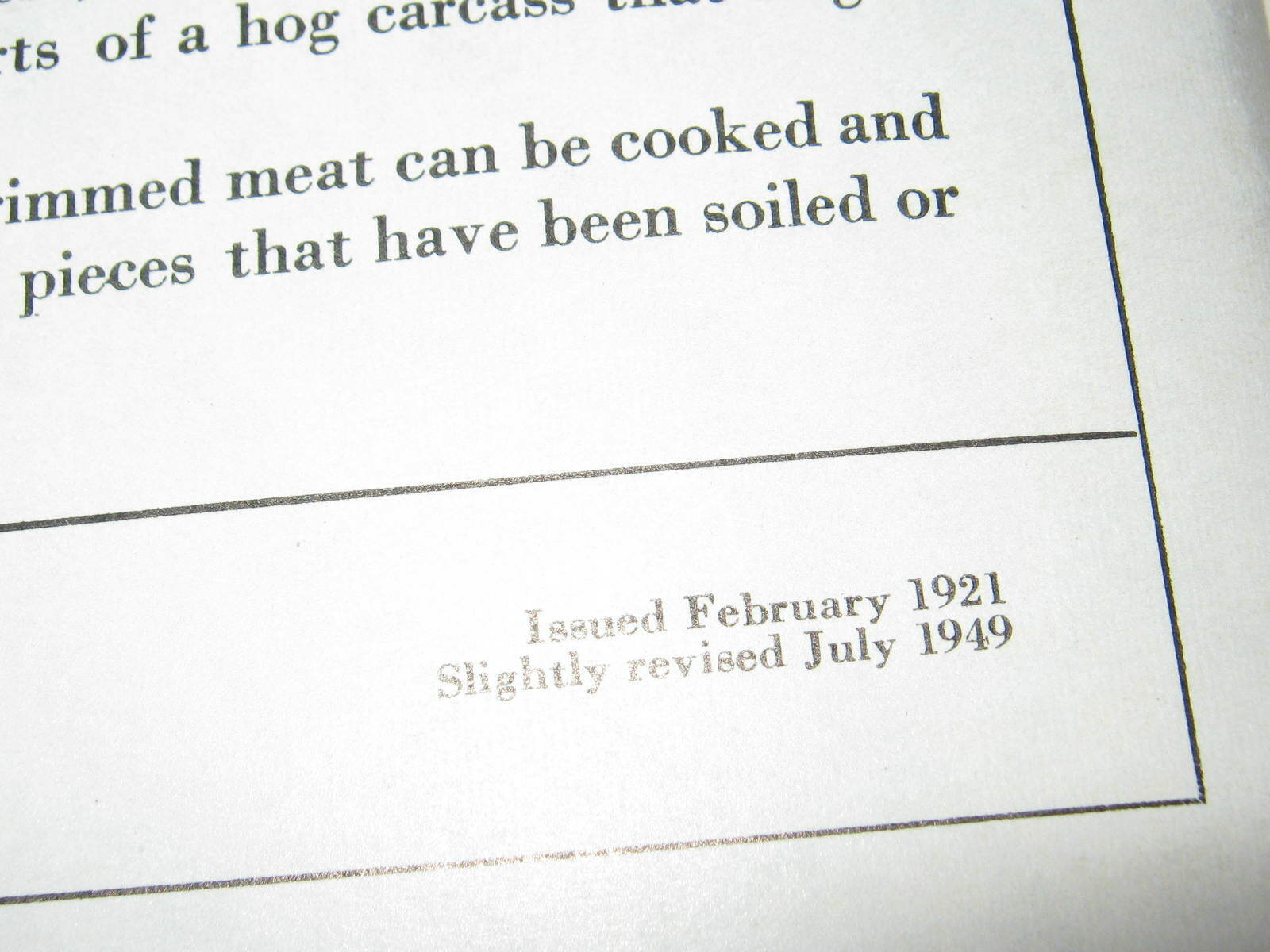 1949 US Agriculture Farmer&rsquo;s Bulletin Pork On The Farm Killing Curing & Canning