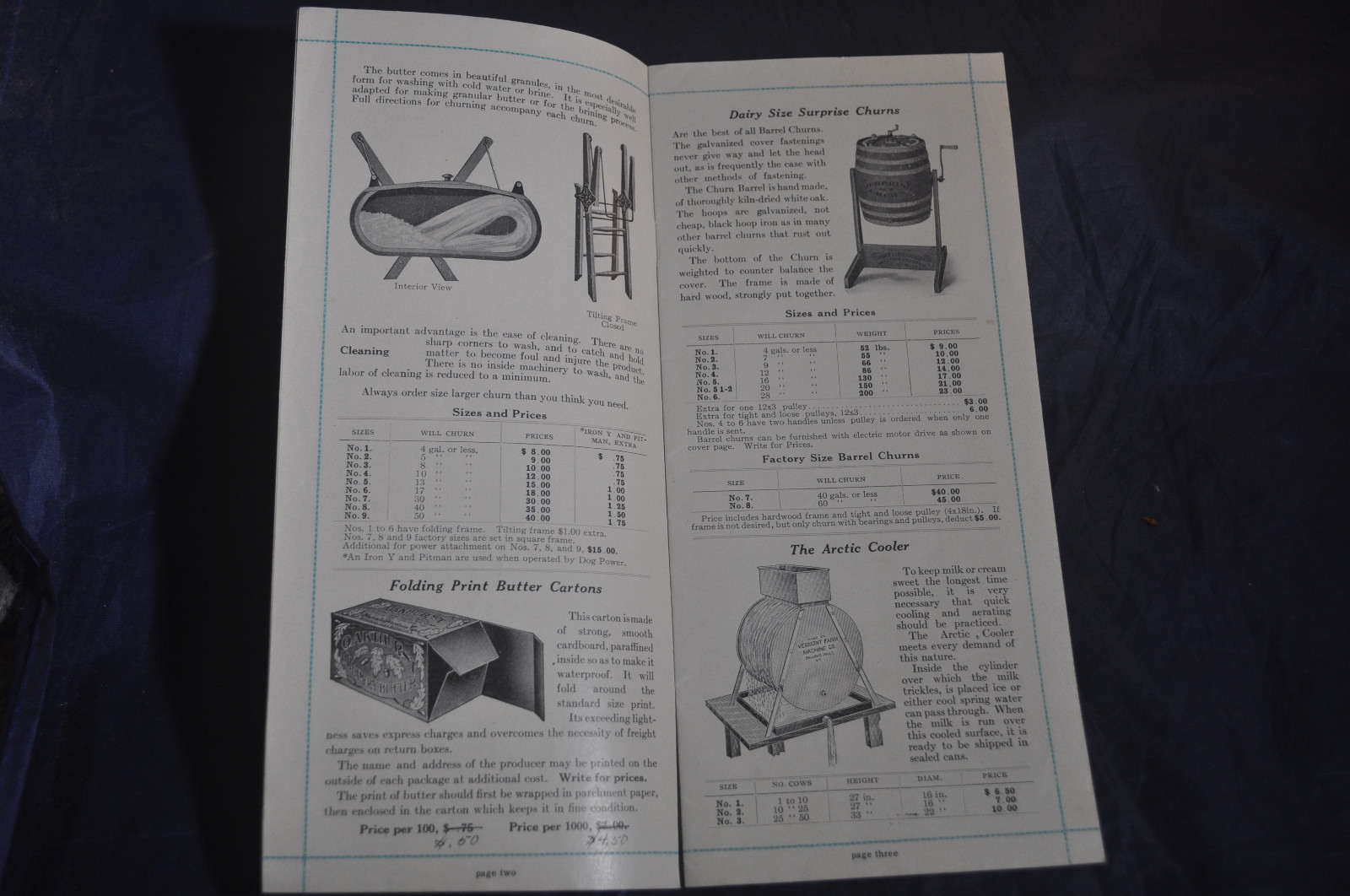 Ca 1910 Necessities Modern Dairy – Vermont Farm Machine Catalog *TWO DOG POWER*