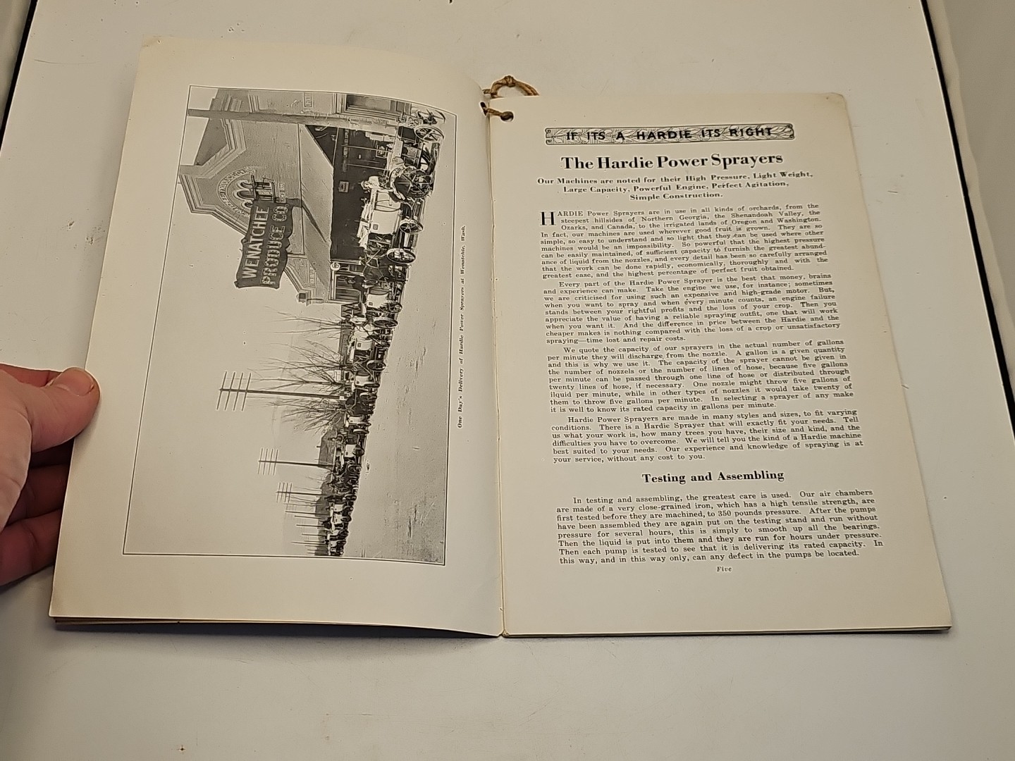 vintage hit miss hardie sprayer tractor avery catalog brochure 1920&rsquo;s