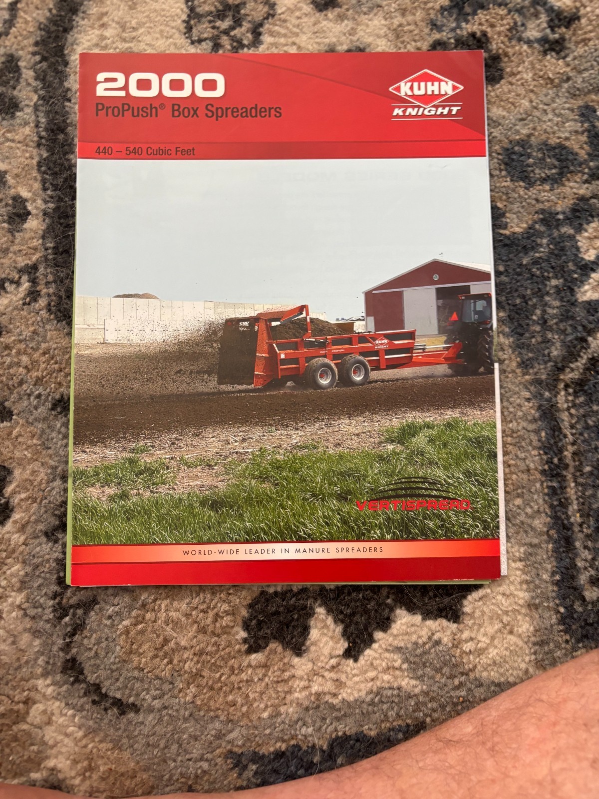 Kuhn Knight 2000 ProPush Box Manure Spreaders Brochure FCCA25