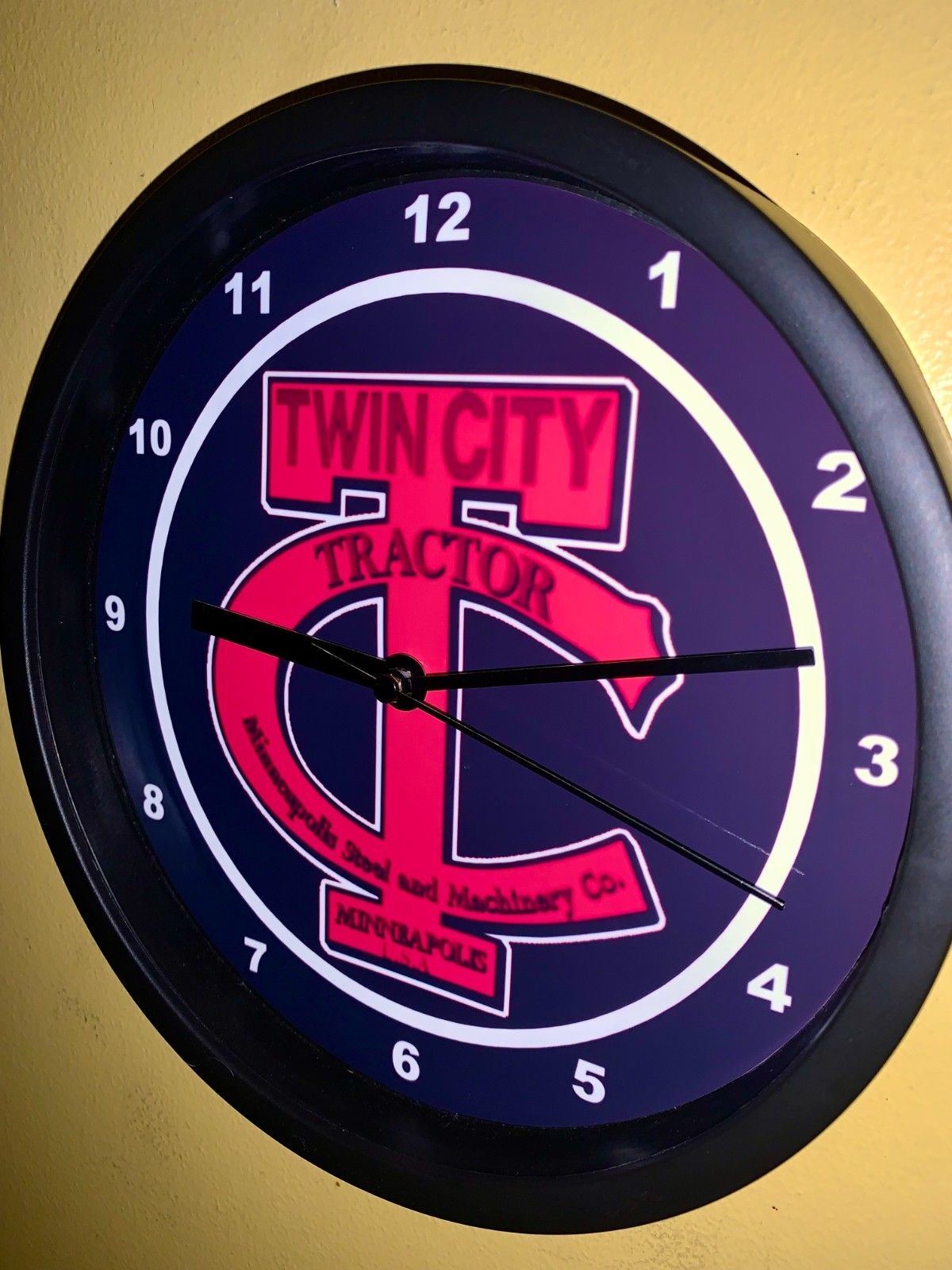 Twin City Tractor Minneapolis Minnesota Farm Barn Garage Man Cave Clock Sign