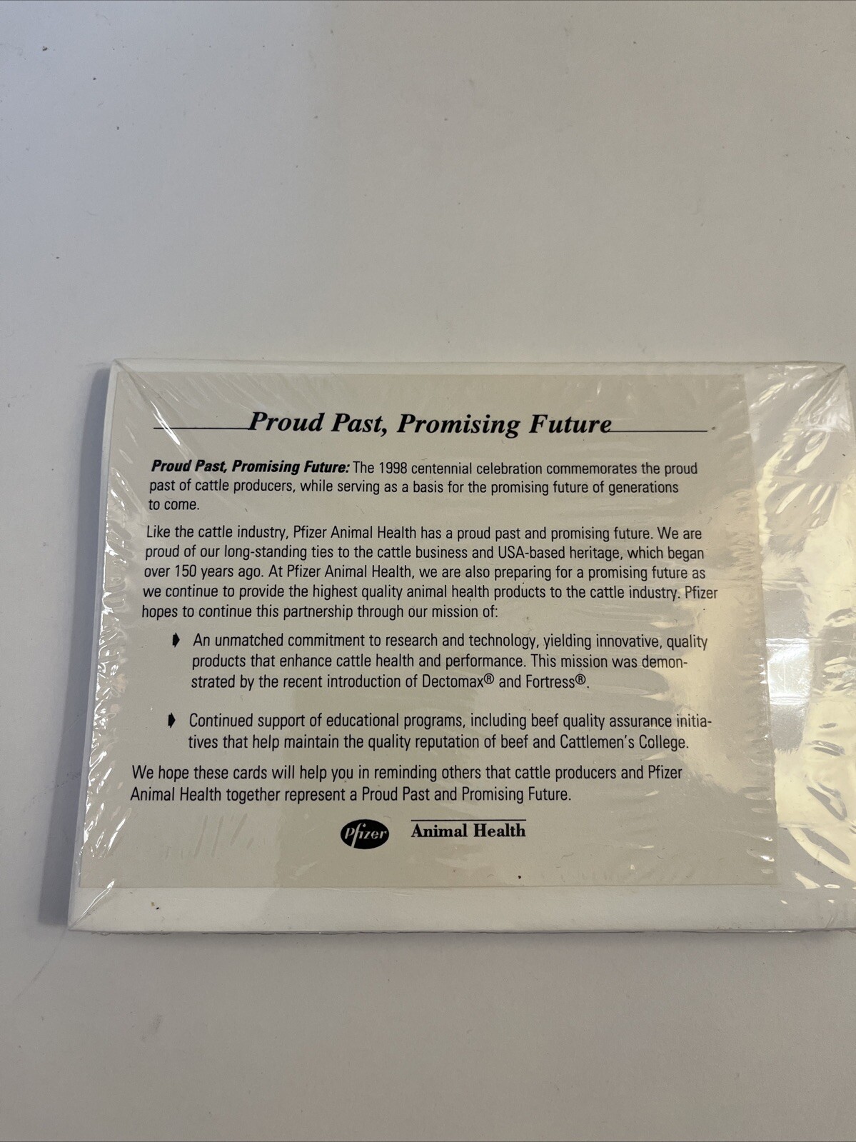 National Cattlemen’s Beef Association Centennial Convention… Note Cards