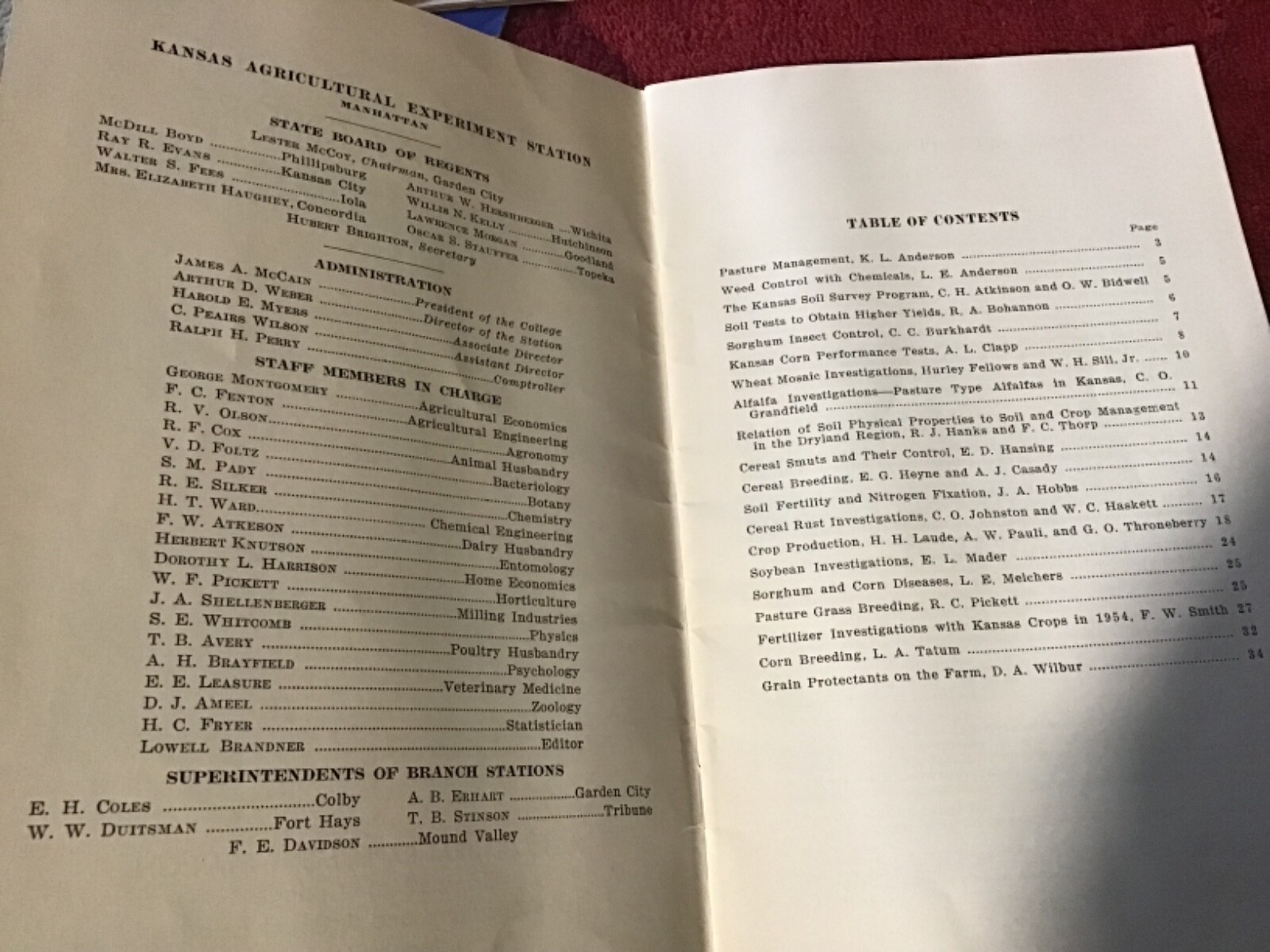 Lot of 6 1950’s Agricultural Experiment Station Bulletins