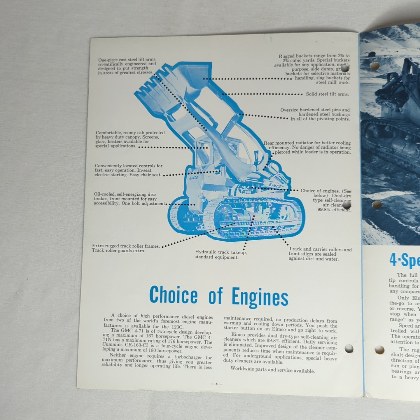 EIMCO 123C FRONT END LOADER Brochure