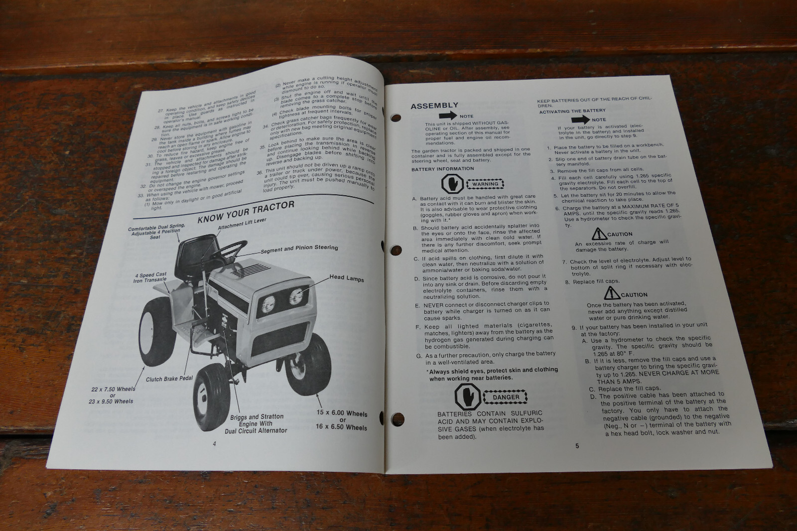 1983 Coast to Coast Owner&rsquo;s Manual 16 HP Garden Tractor Model # 481-3838