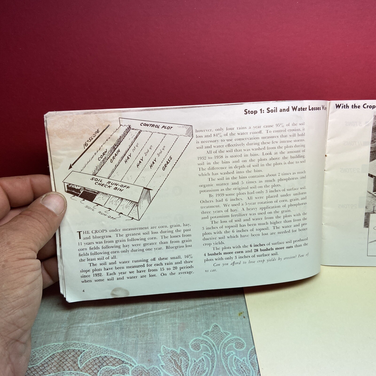 vtg advertising 1951 Booklet Guide Soil Conservation Station Farm La Crosse WI