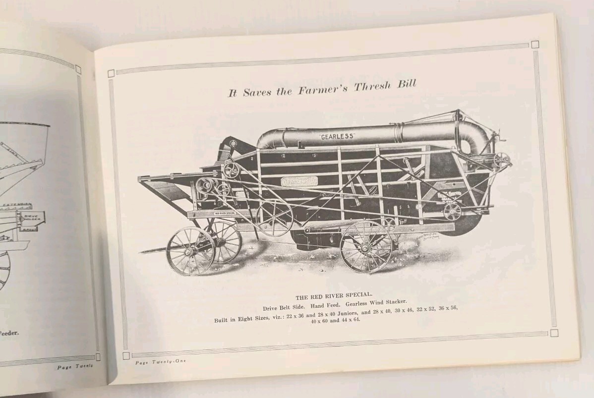 Vtg Nichols & Shepard Co Farm Threshing Machinery Advertising Catalog (Reprint?)