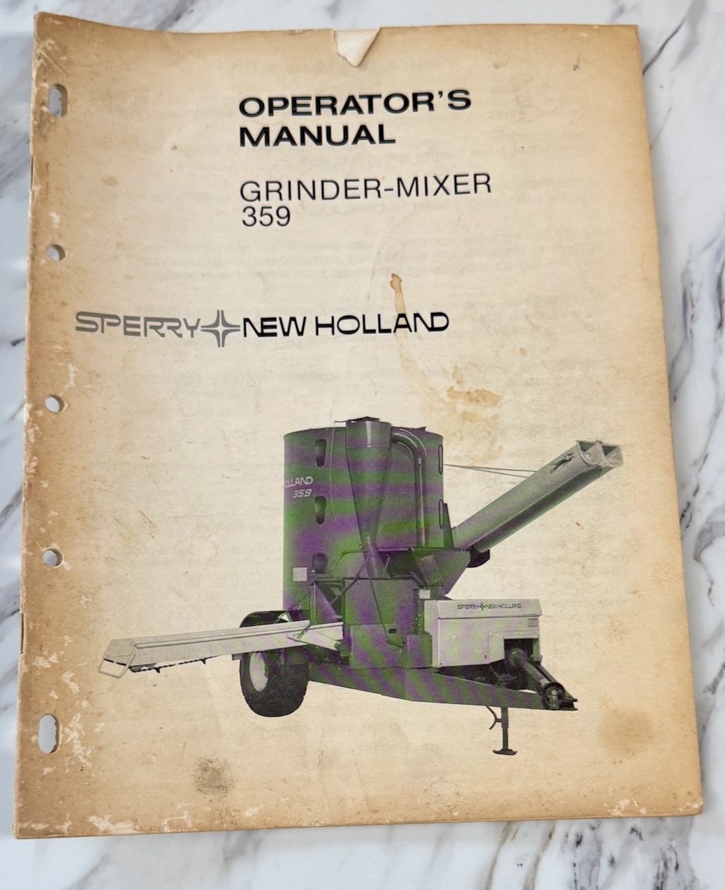 New Holland Owner&rsquo;s Operator&rsquo;s Manual 359 Grinder Mixer