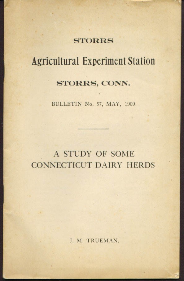 Storrs CT Agricultural Experiment Station 1909 report