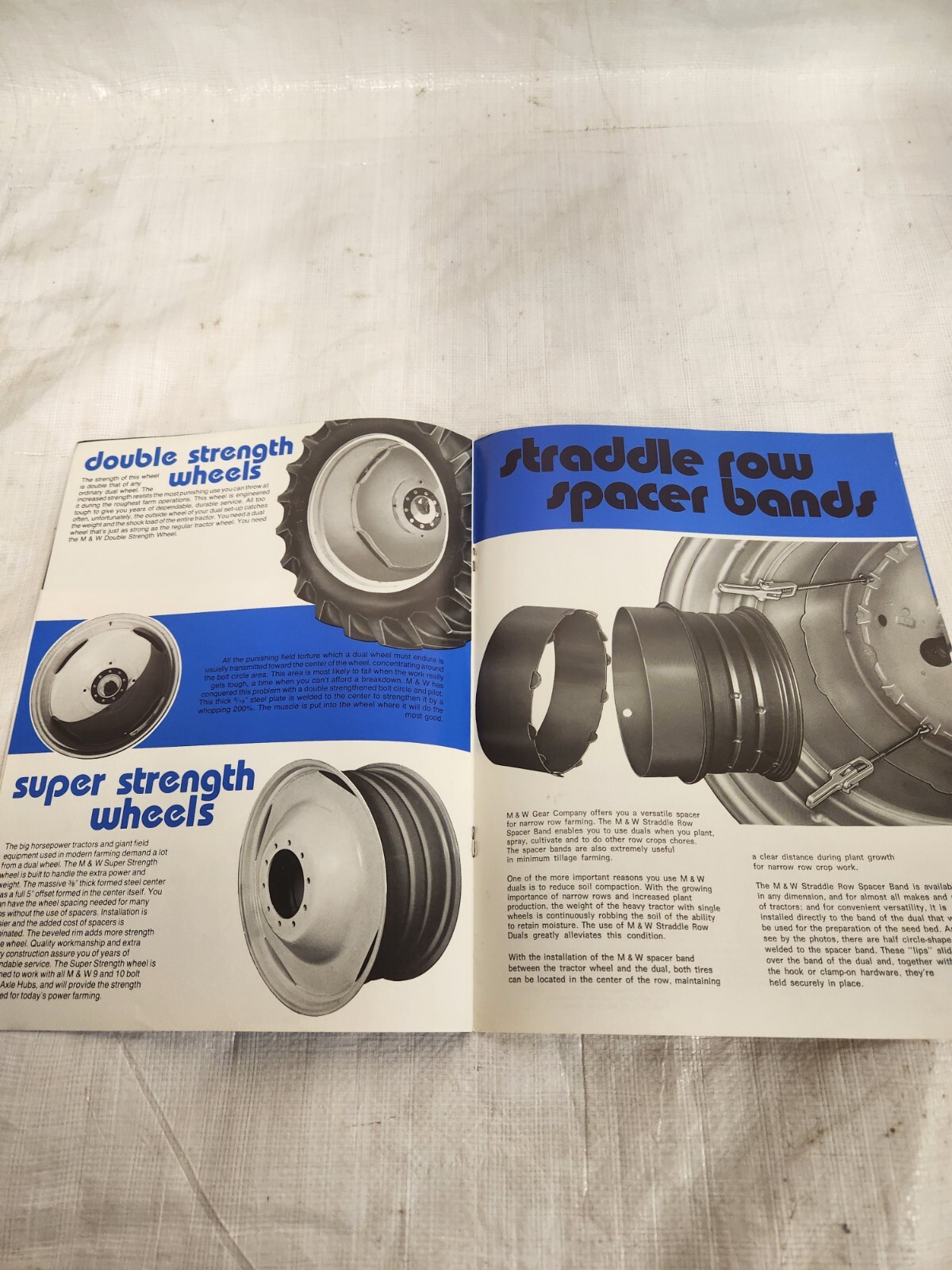 Original M&W Dual Wheels IH Tractor Brochure John Deere Case IH Oliver Massey
