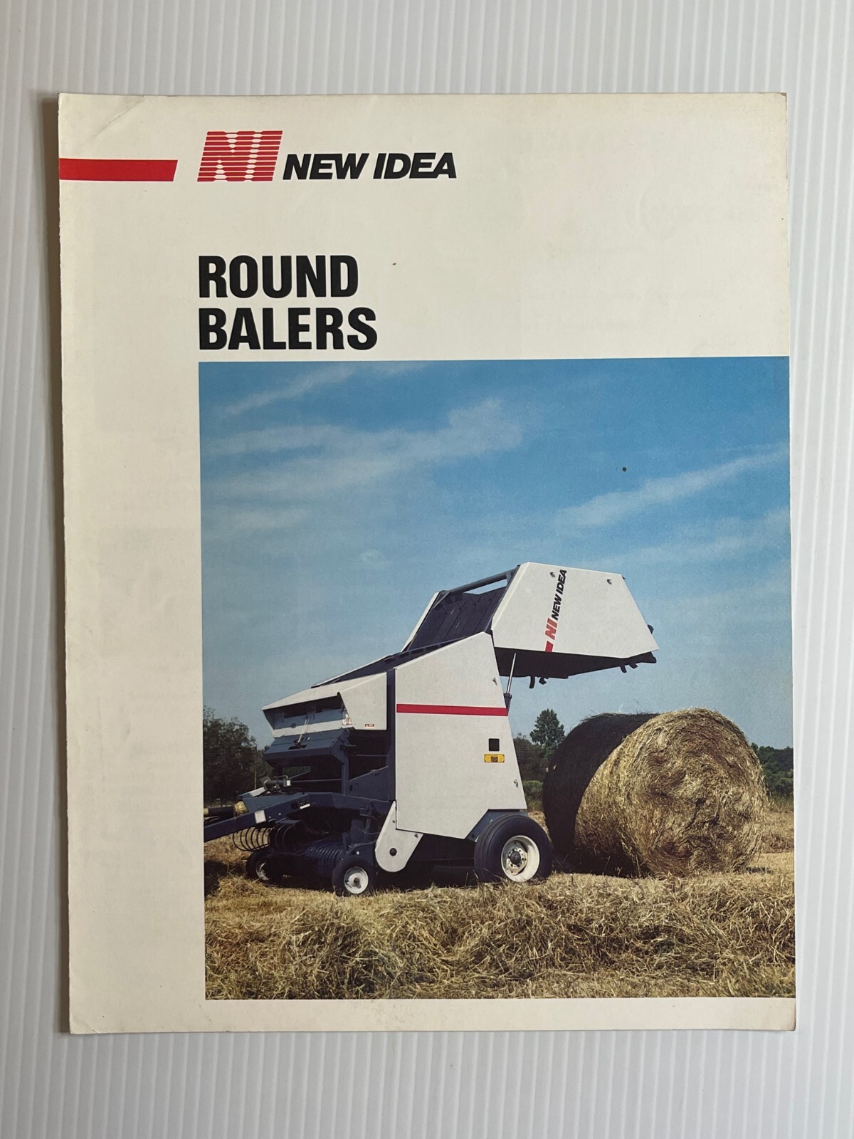New Idea Round Baler Sales Brochure (Original Sales Brochure) *1980s*