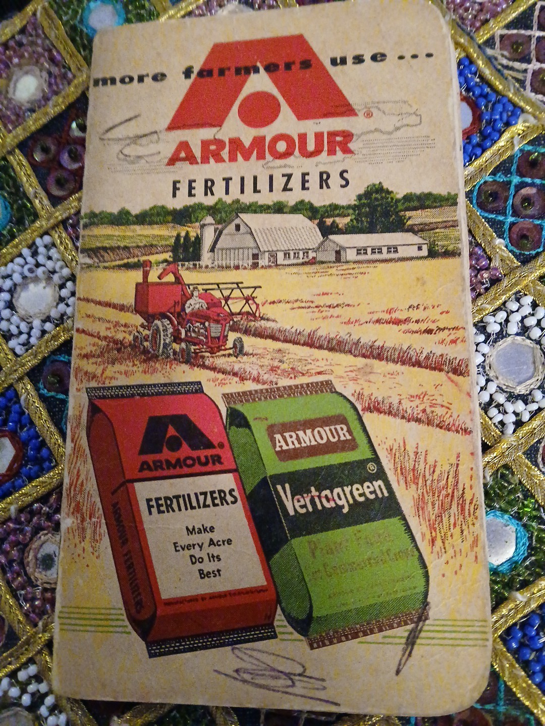 Armour Fertilizers Advertising Promo Pocket Notebook1962-1963