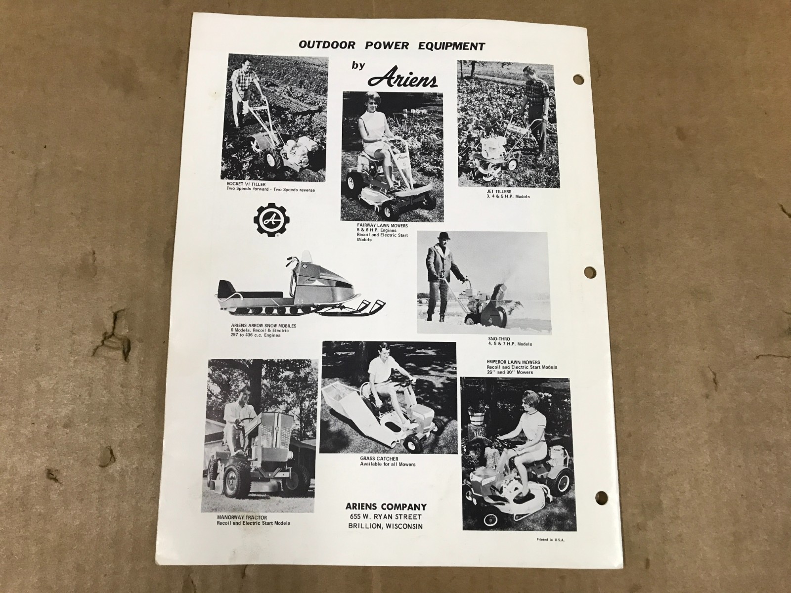 Vintage Ariens Parts Manual – 4 H.P. Sno-Thro – PM-22-69