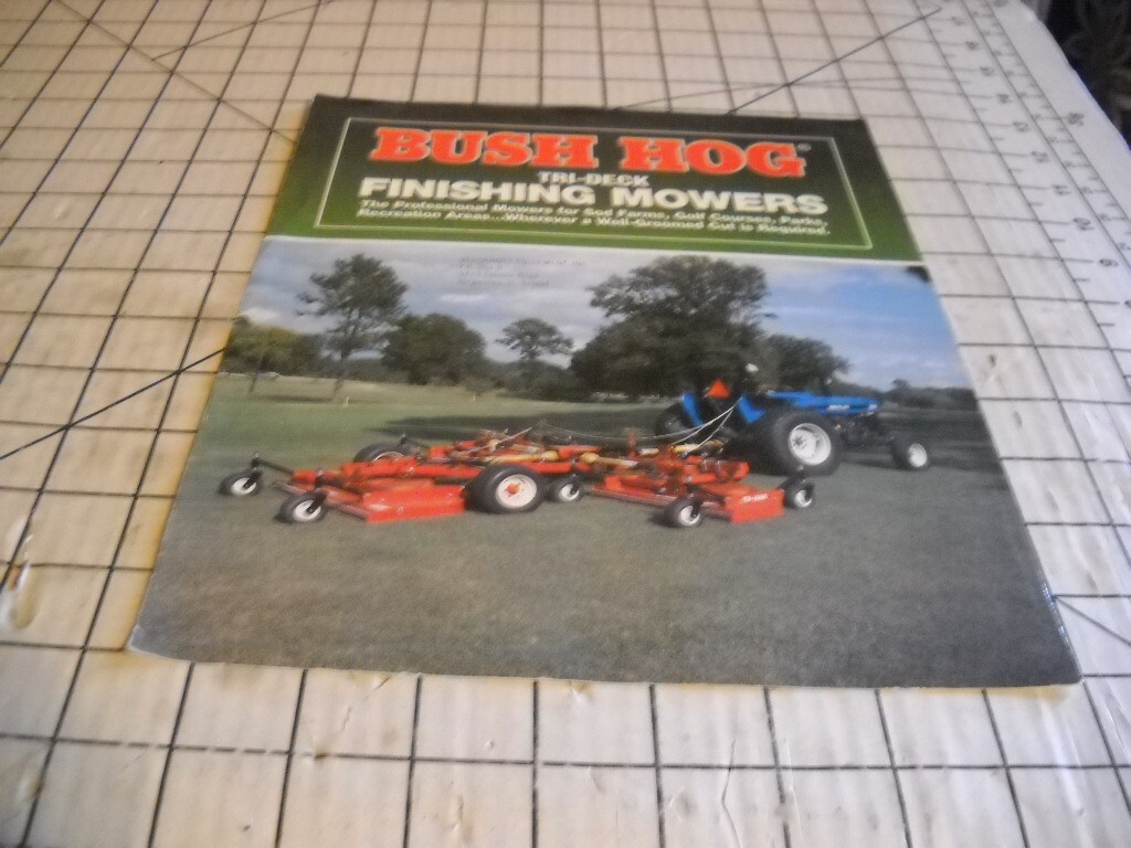 Original OEM OE Bush Hog Tri-Deck Finishing Mowers Sales Brochure