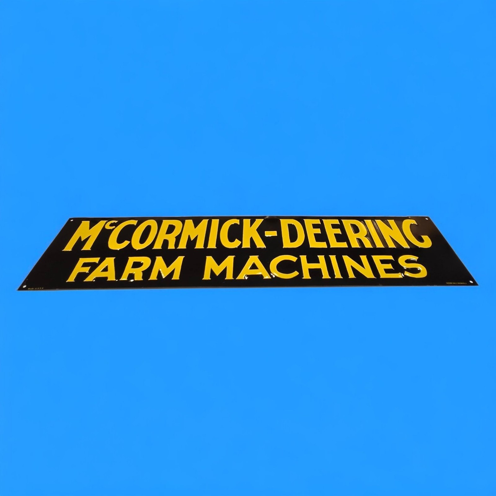 McCormick-Deering Farm Machines Vintage &rsquo;80s Tin Metal Tractor Sign 23.8&Prime; x 5.5&Prime;