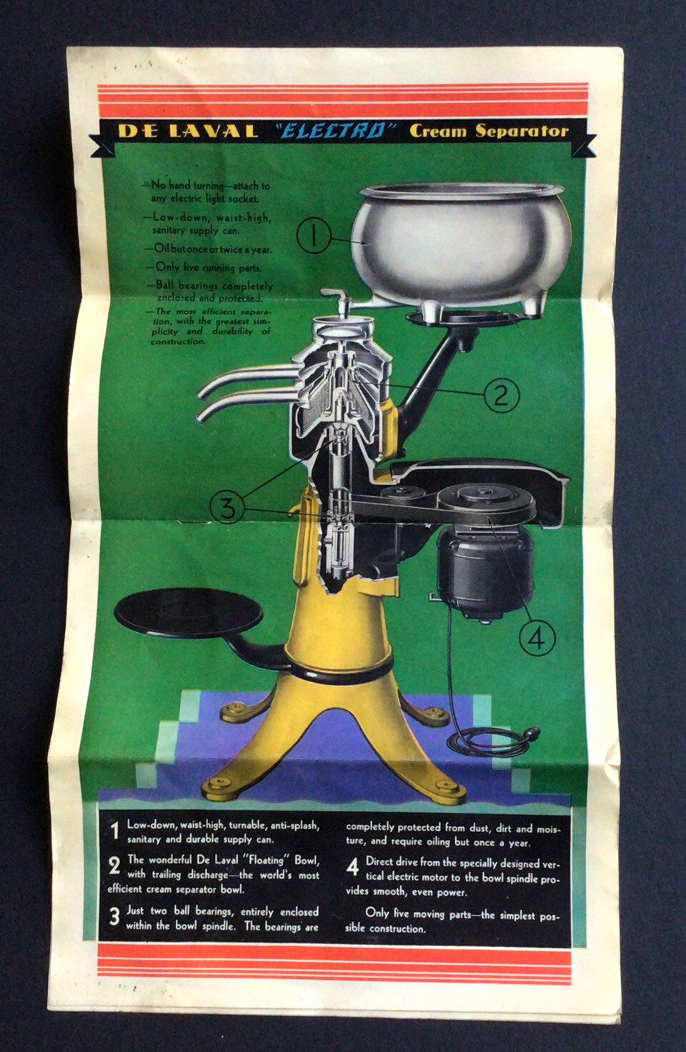 1930? De Laval “Electro” Cream Separator advertising Brochure Booklet