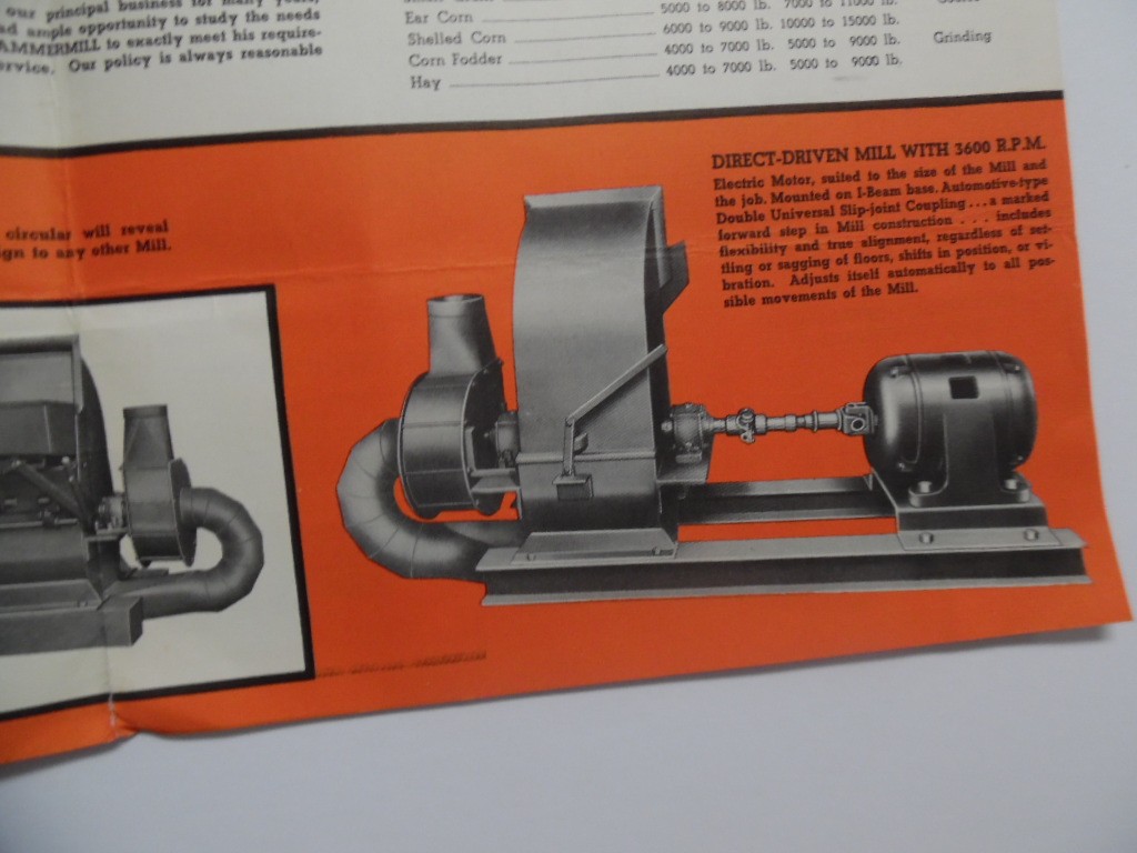c.1940s Myers-Sherman Co Fords Industrial Hammer Mill Catalog Brochure Vintage