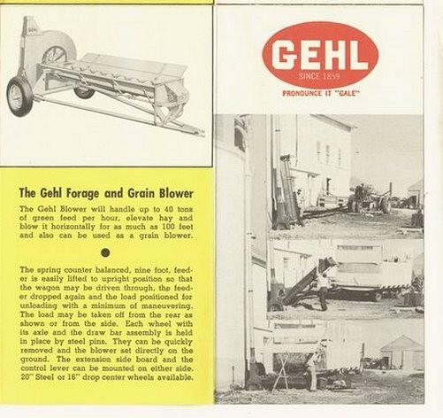 Gehl Bros. vintage 1949 brochure Forage Harvester; Caldwell, Idaho Equipment Co.