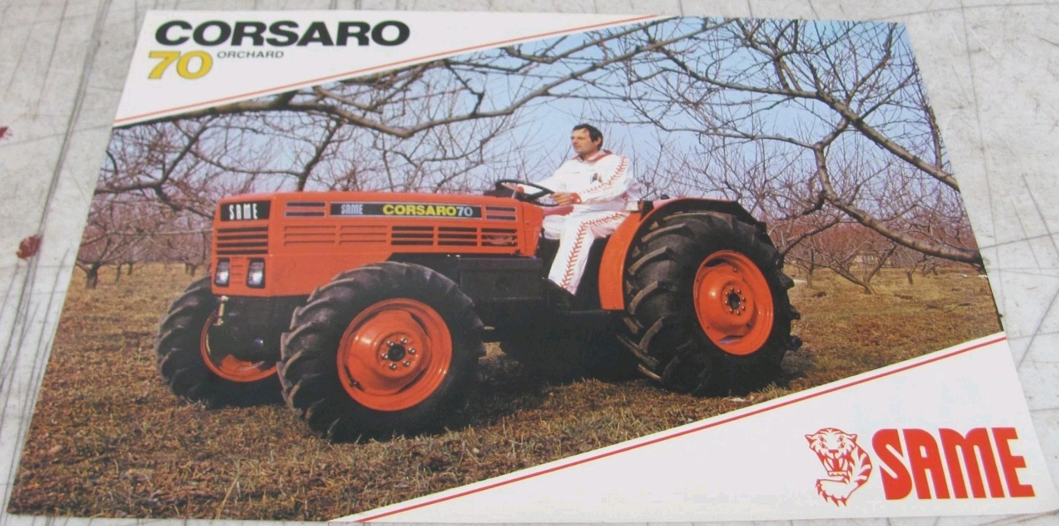 1983 SAME Corsaro 70 Orchard Tractor Sales Flyer 308.2079.3.1/10 – 7/83