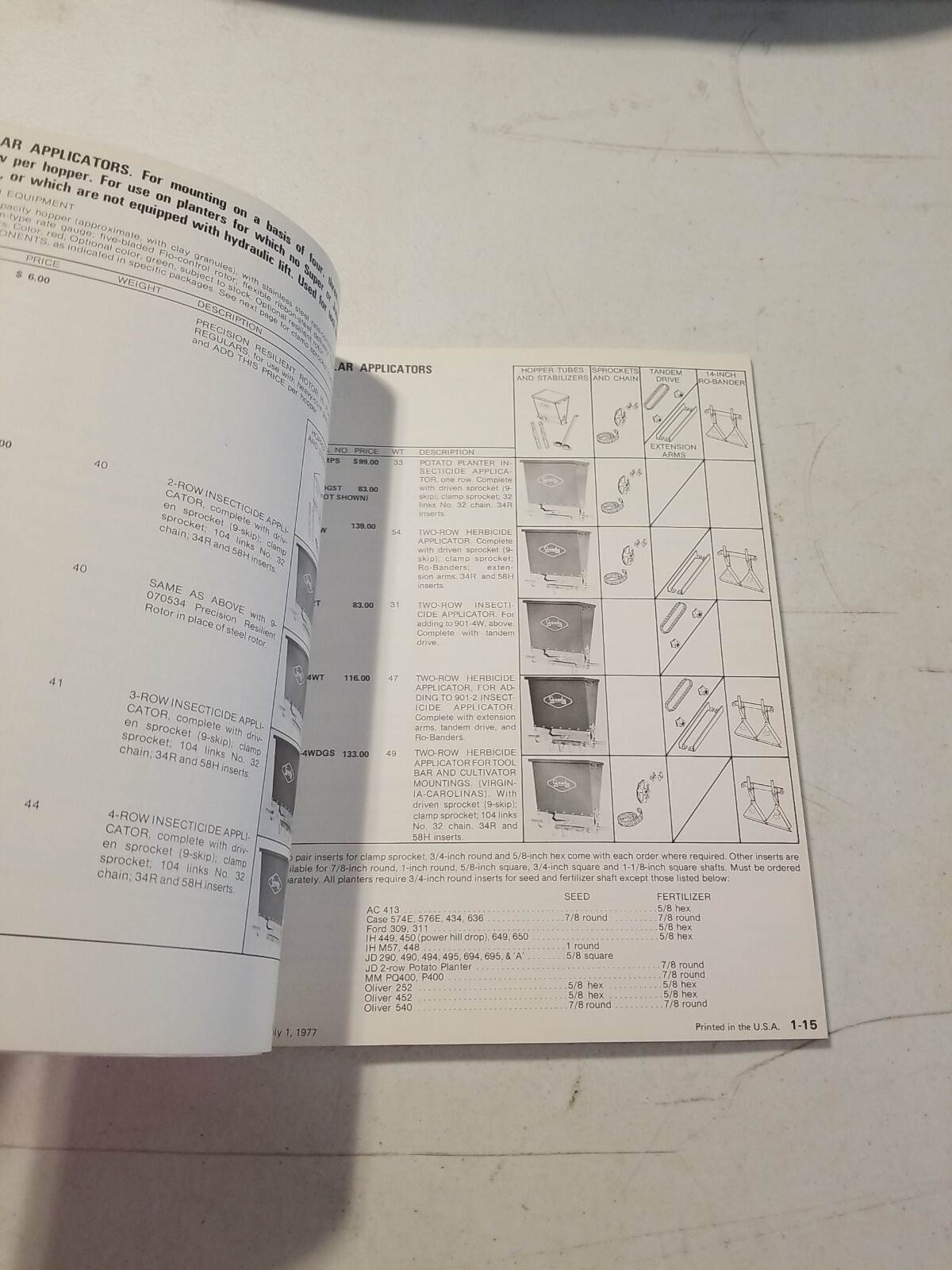 Original 1977-78 GANDY Farm Equipment Catalog Price List Brochure