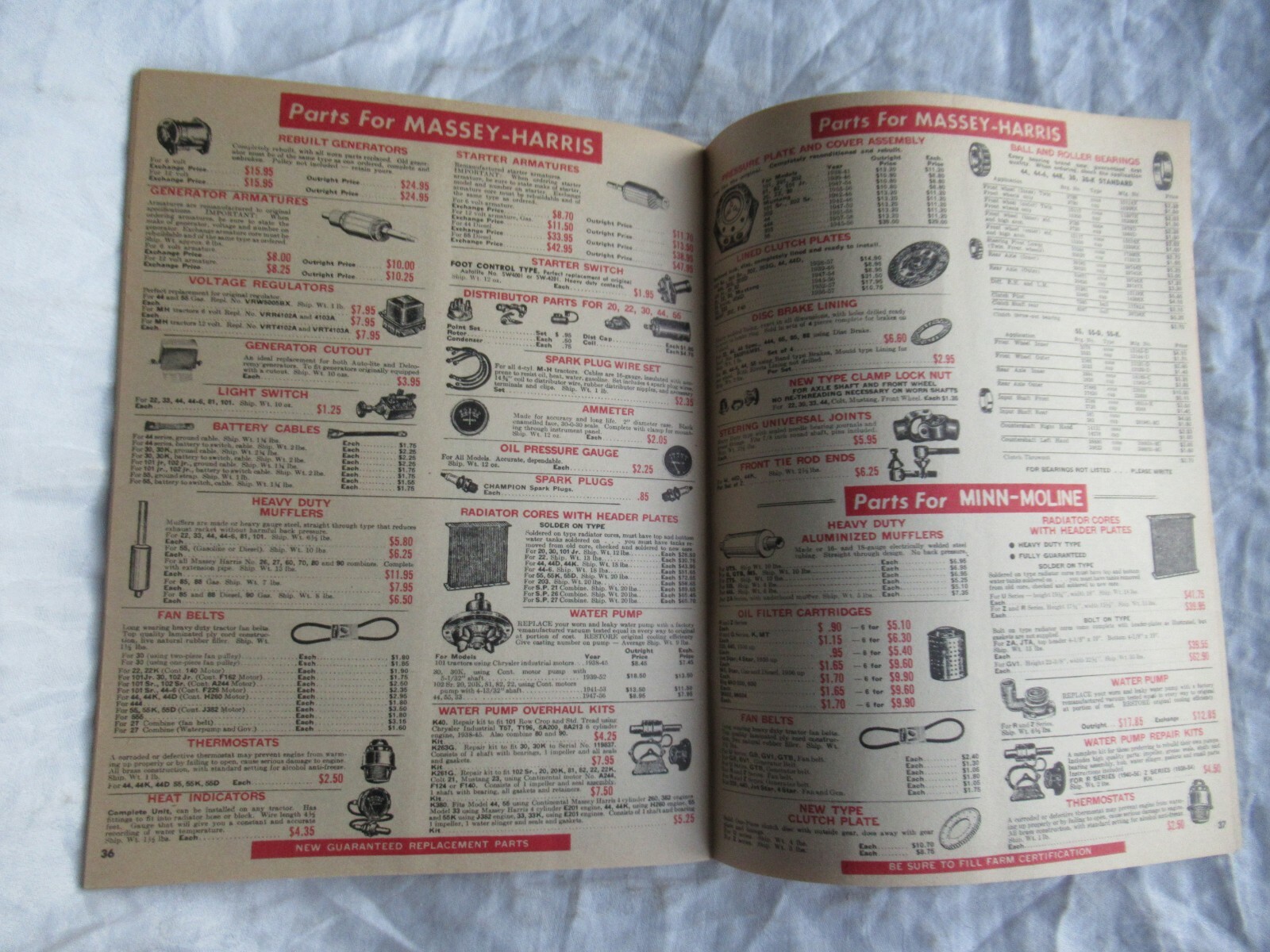 1967 Tractor supply catalog brochure Oliver 66 88 John Deere D 520 Cockshutt 30