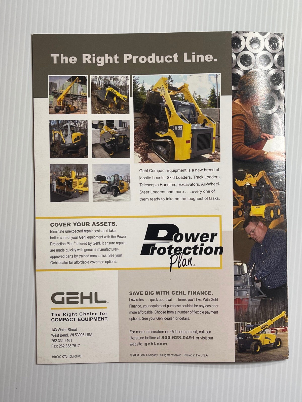 GEHL Compact Track Loaders Sales Brochure *2008* (Showroom Sales Book)