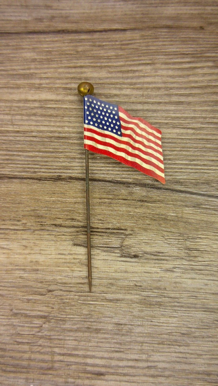 Flag stick pin advertising Liberty Plows Rock Island plow co Rock Island, Il Z93