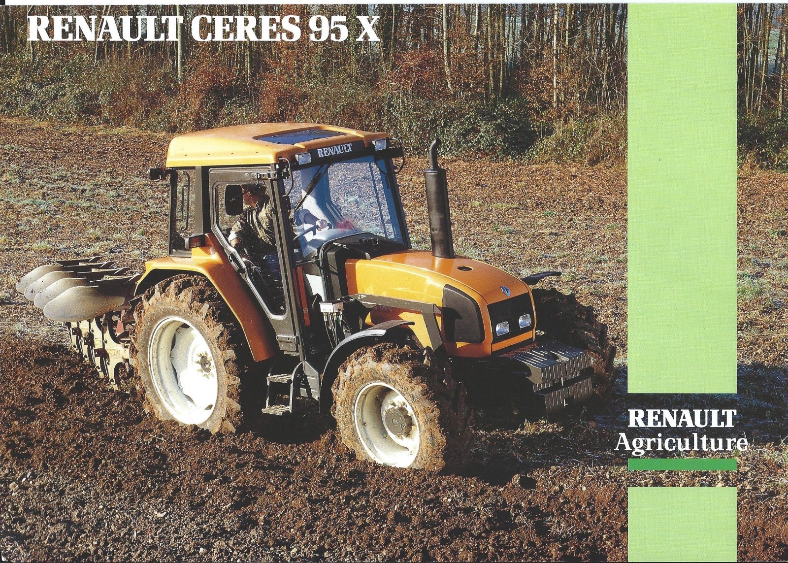 Farm Tractor Brochure – Renault – Ceres 95 X – c1995 – FRENCH language (F6473)