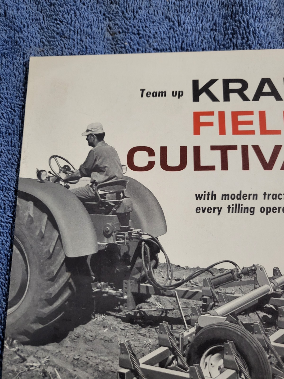 Vintage 1960s KRAUSE Field Cultivators 670-982 Sales BROCHURE Hutchinson, Kansas