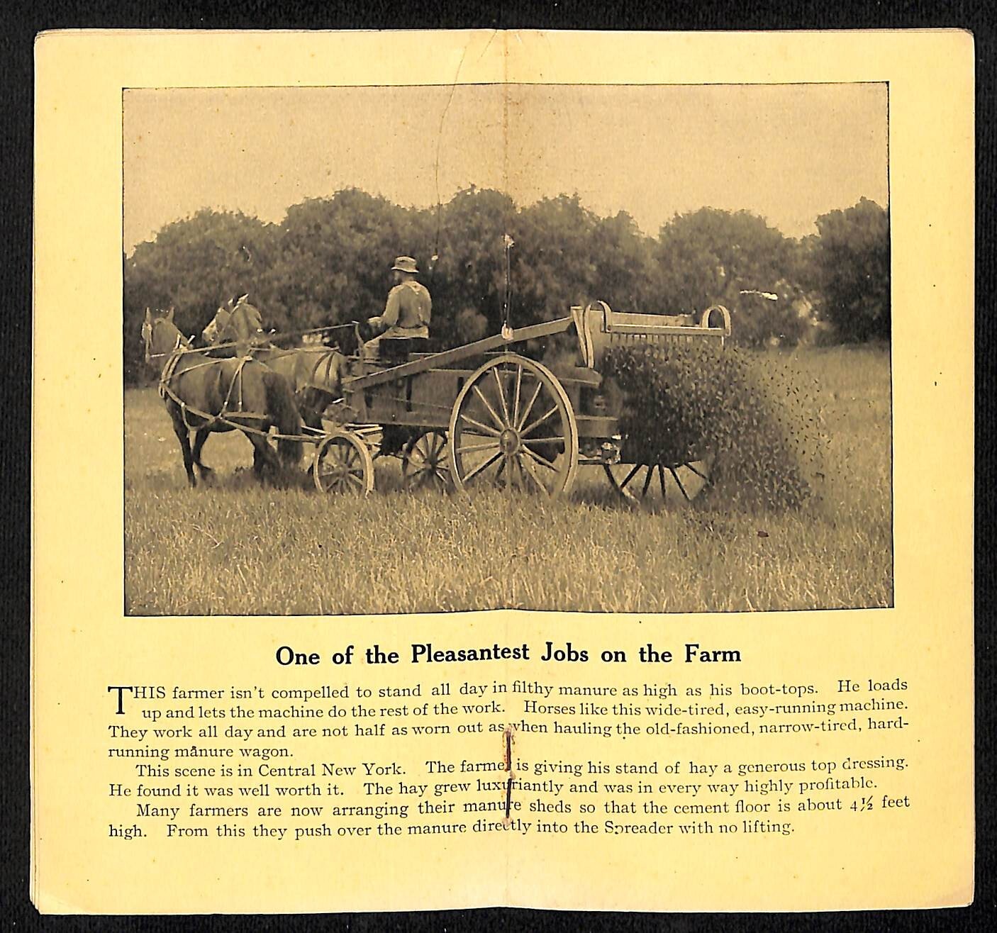 J.S. Kemp Mfg Co « ..Money in the Manure.. » Catalog / Brochure c1905-10 Scarce