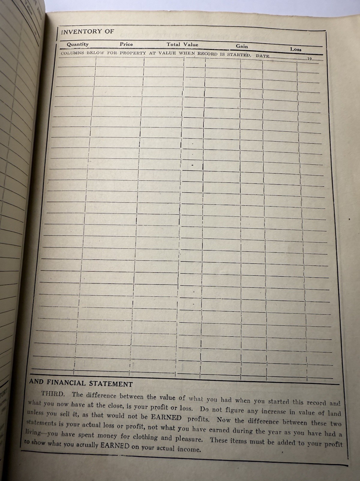 1937 Simplicity Farm Account Book Tripoli Iowa Advertisements Implement Co