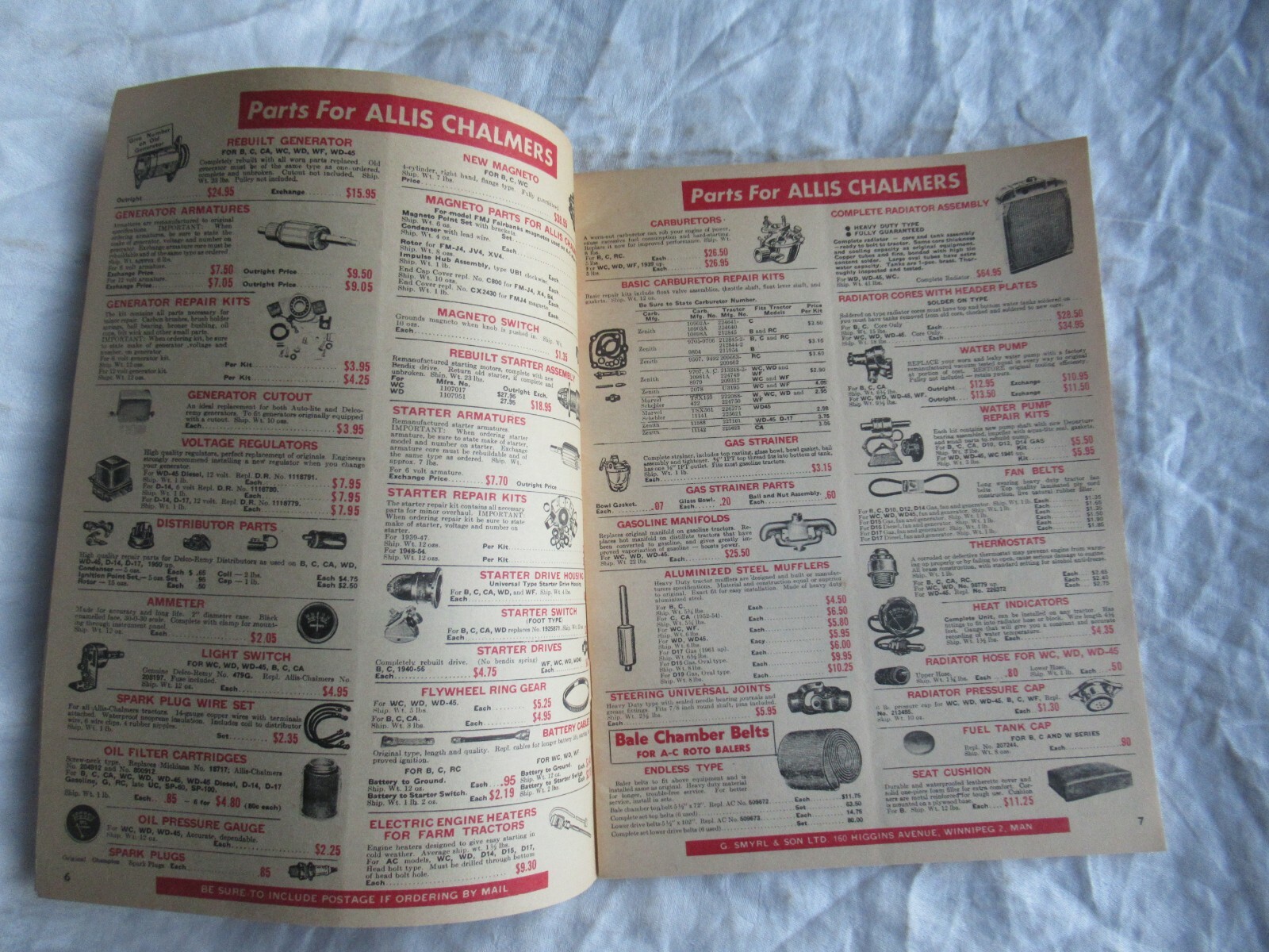 1967 Tractor supply catalog brochure Oliver 66 88 John Deere D 520 Cockshutt 30