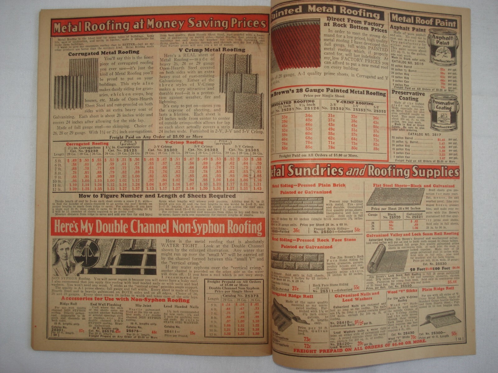 1920&rsquo;S CATALOG BROWN FENCE & WIRE BARGAIN BOOK AGRICULTURAL FARM