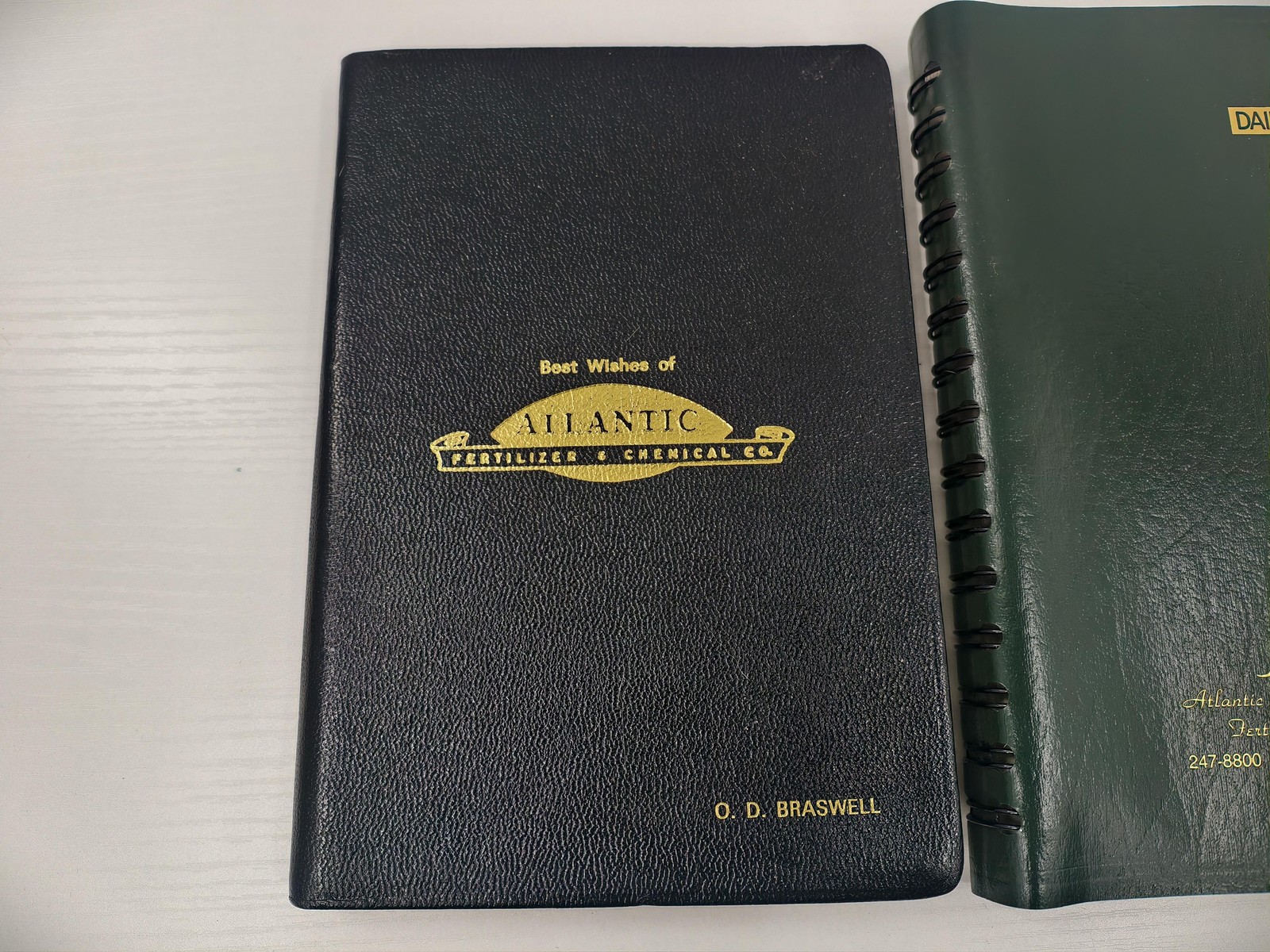 Vintage Atlantic Planner Notebooks Lot Of 3 Black Green 1982 1988 1997