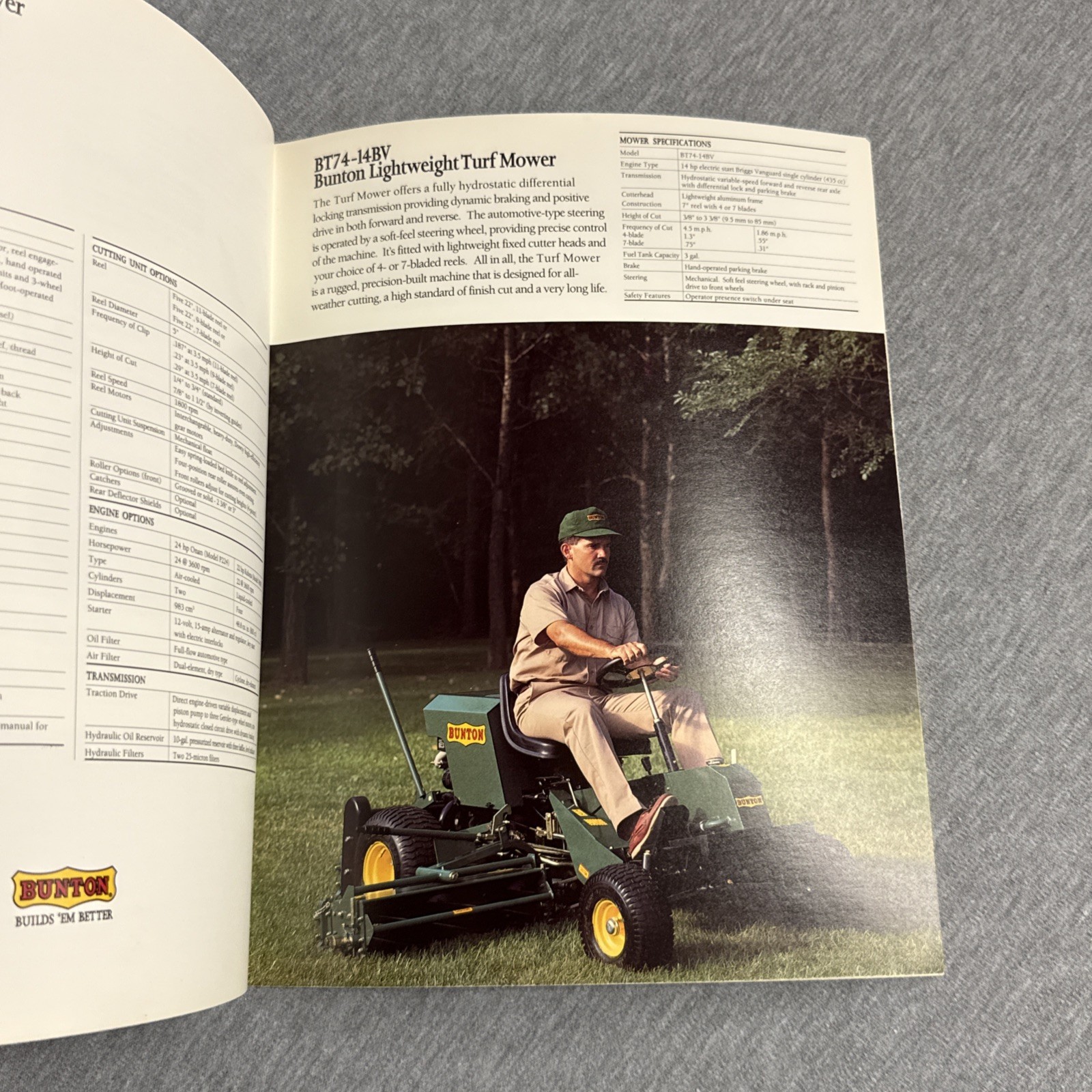 Vintage Bunton Lawn Mower Power Equipment Catalog