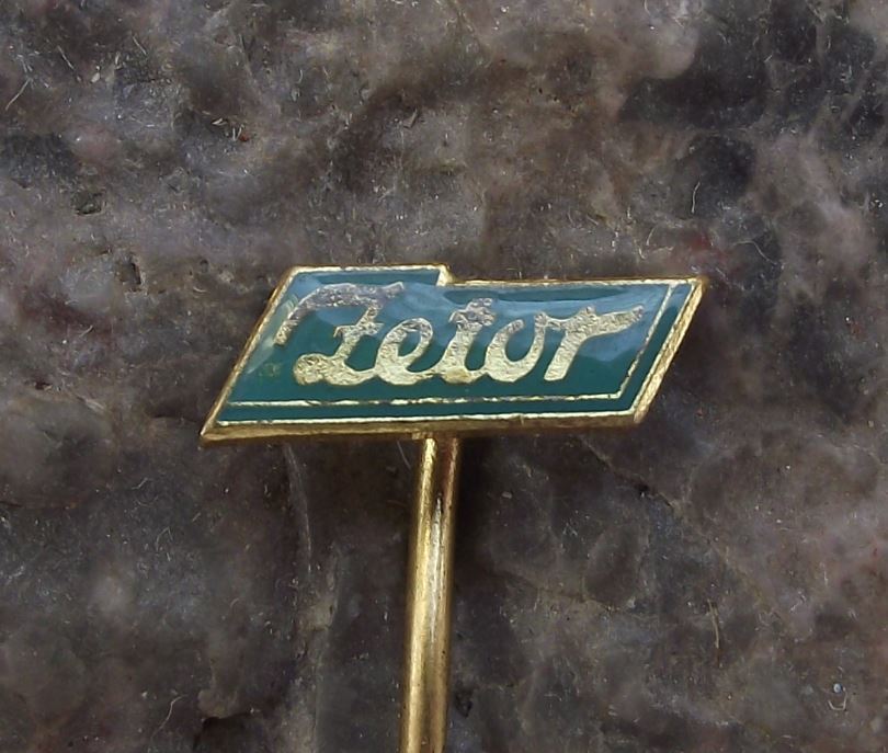 Small Zetor Farm Tractor Czechoslovakia Agriculture Crop Farming Logo Pin Badge