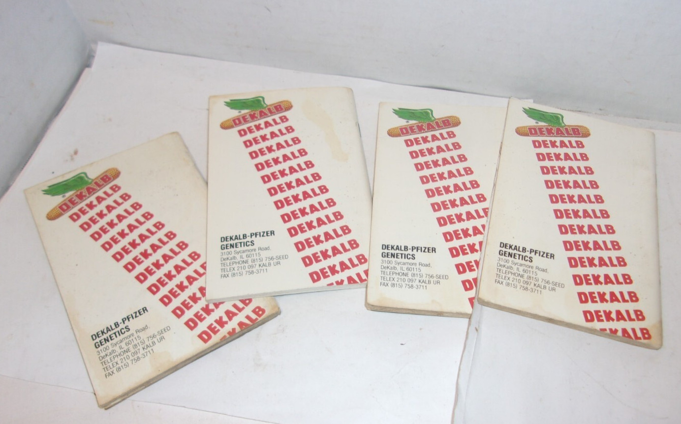 Dekalb Farmers Pocket Book Advertising Agriculture Fact Finder Lot Vintage farm