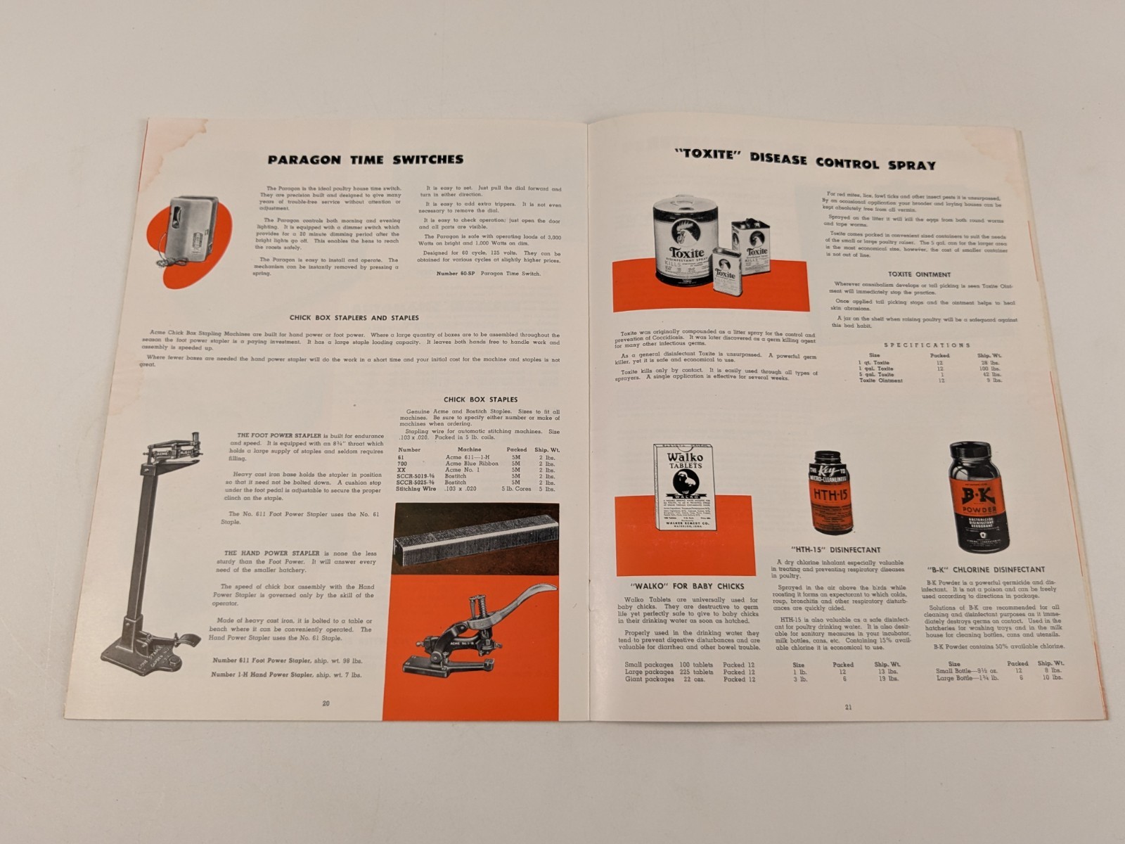 C1940-50s – American Excelsior Corp St Louis Mo Poultry Catalogue – B15
