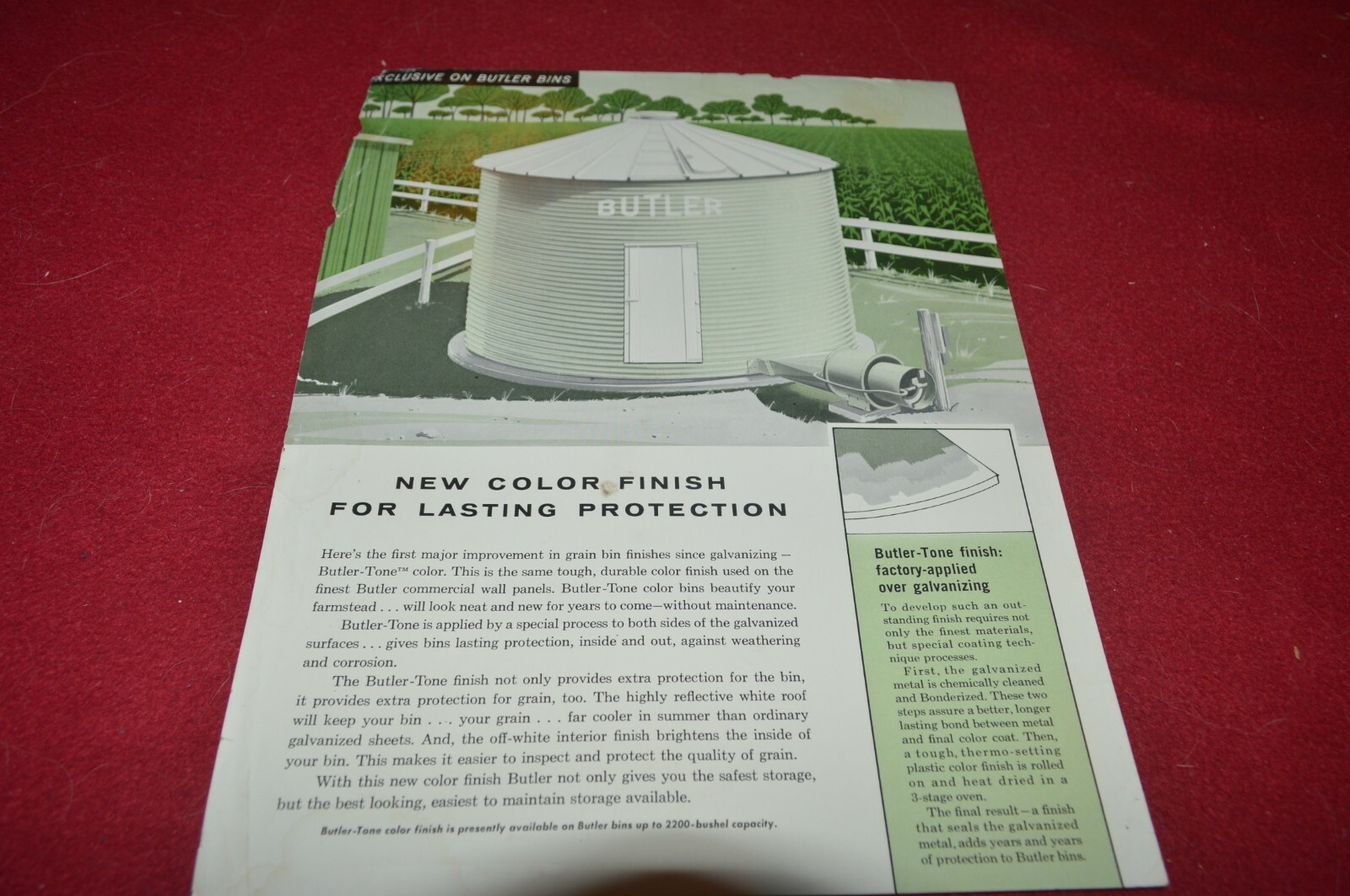 Butler Color Finish Coating For Grain Bins Brochure FCCA
