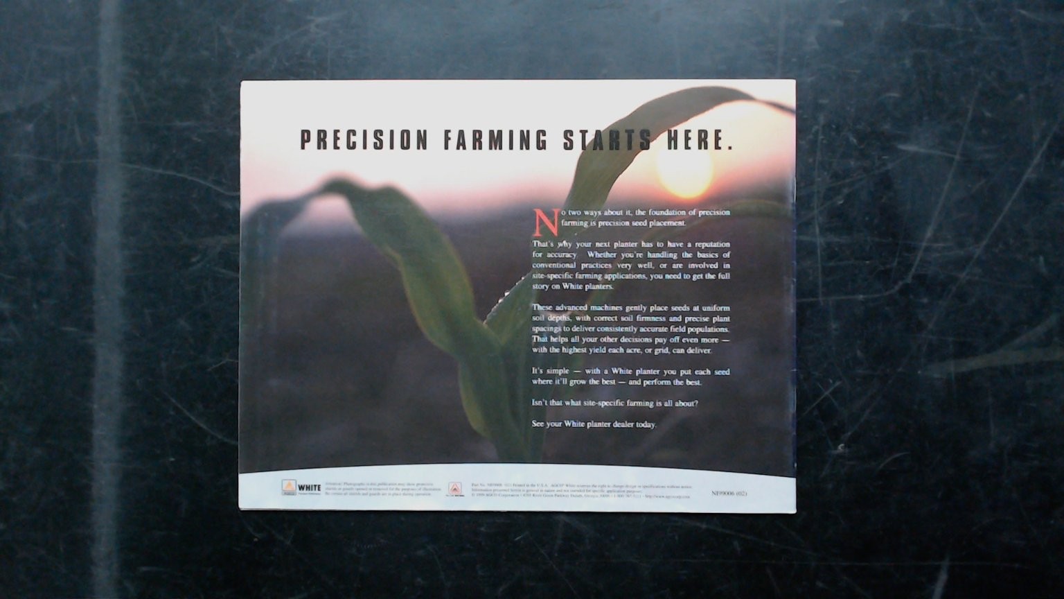 White Planters Brochure 6600 Series Precision Farming Agriculture