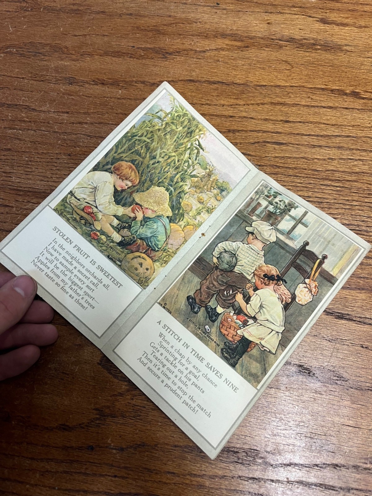 RARE Vintage 1920s Gridley Butter Butterkid Album Advertising Card Milwaukee WI