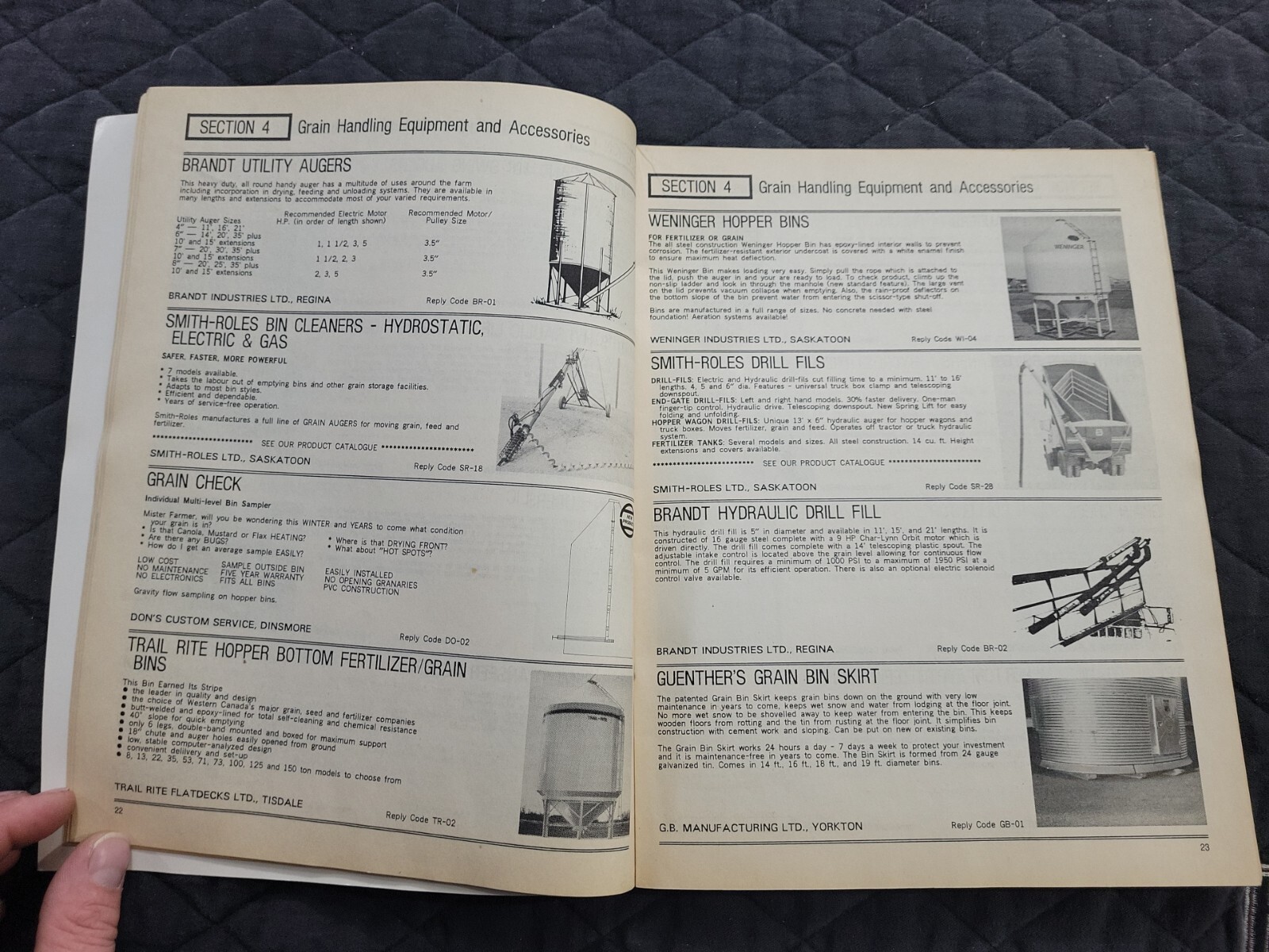 1987 Saskatchewan CANADA Implement Buyer&rsquo;s Guide Brochure Catalog AGRICULTURAL