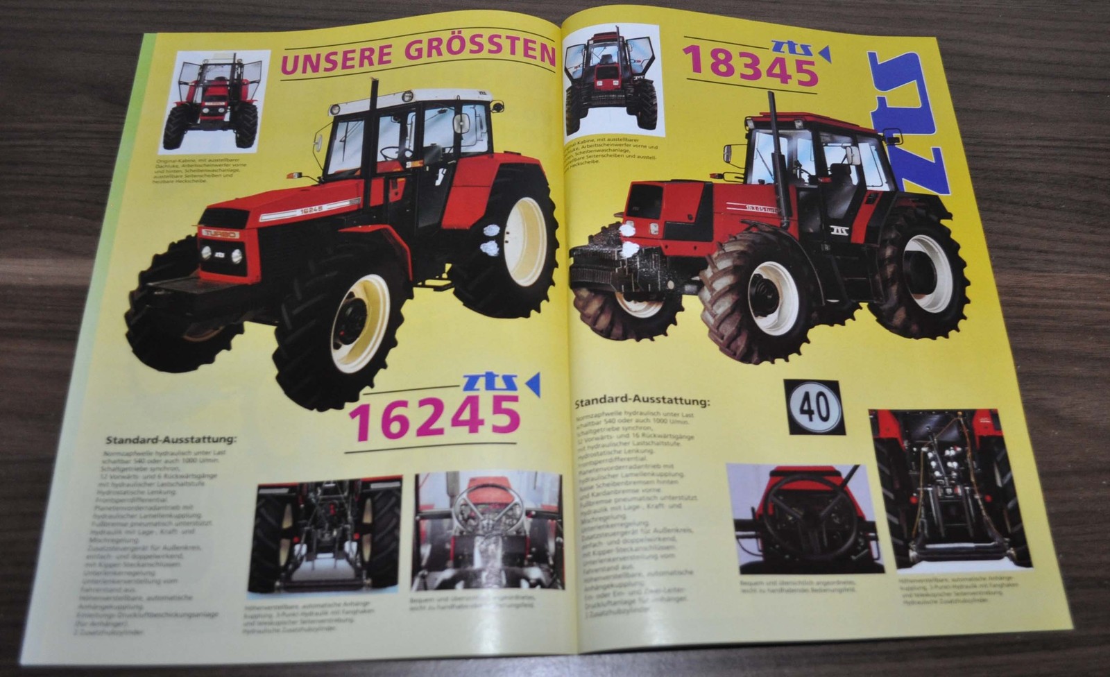 Zetor Model Range Semex Tractor Specification Brochure Prospekt
