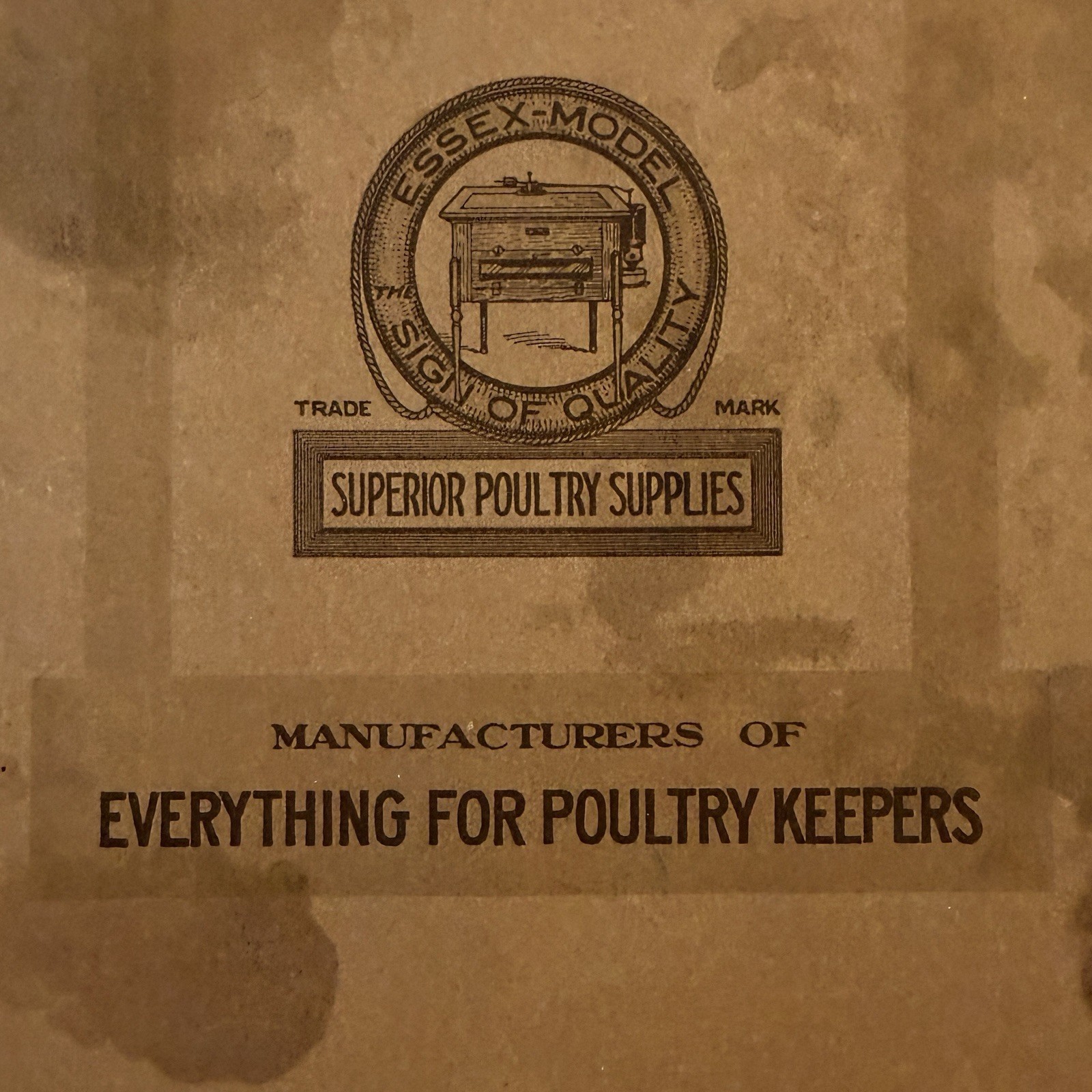 Antique 1912 Robert Essex Poultry Incubator Co Trade Catalog w/ Company Letter