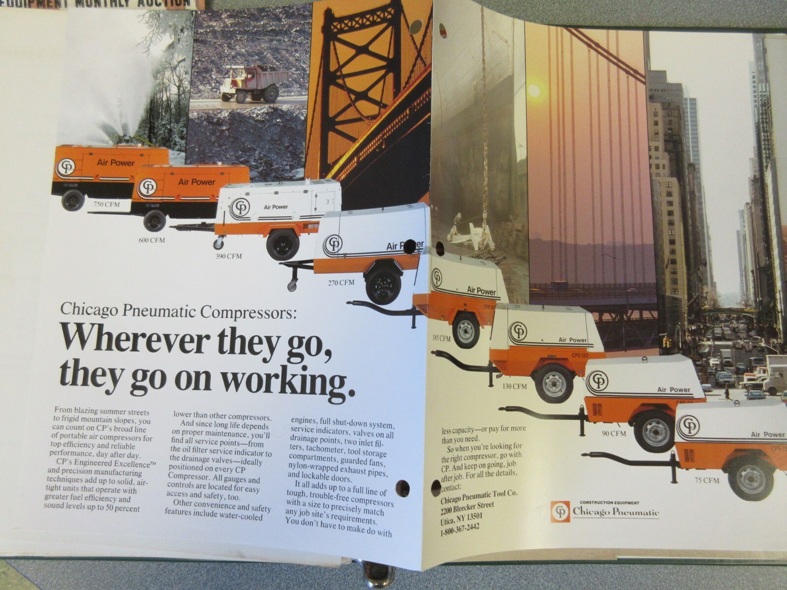 Old Chicago Pneumatic Compressors Information