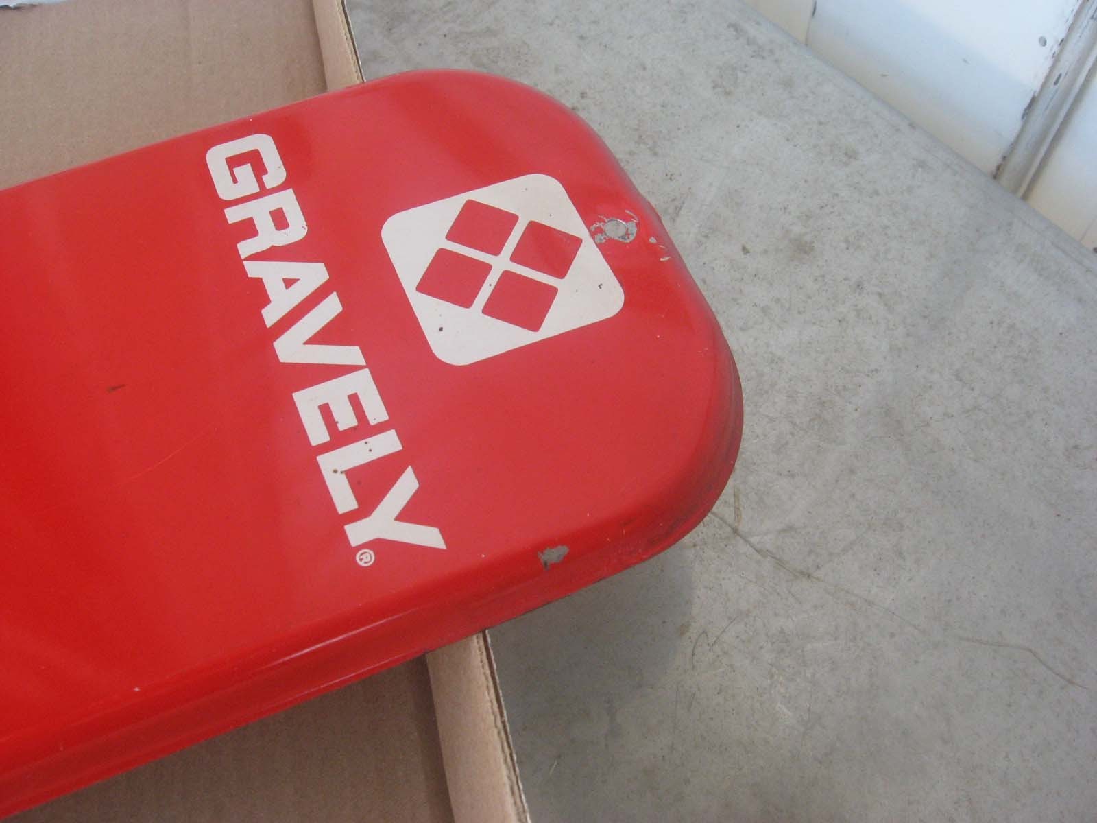 GRAVELY LAWN MOWER GARDEN TRACTOR CO TIN THERMOMETER SIGN