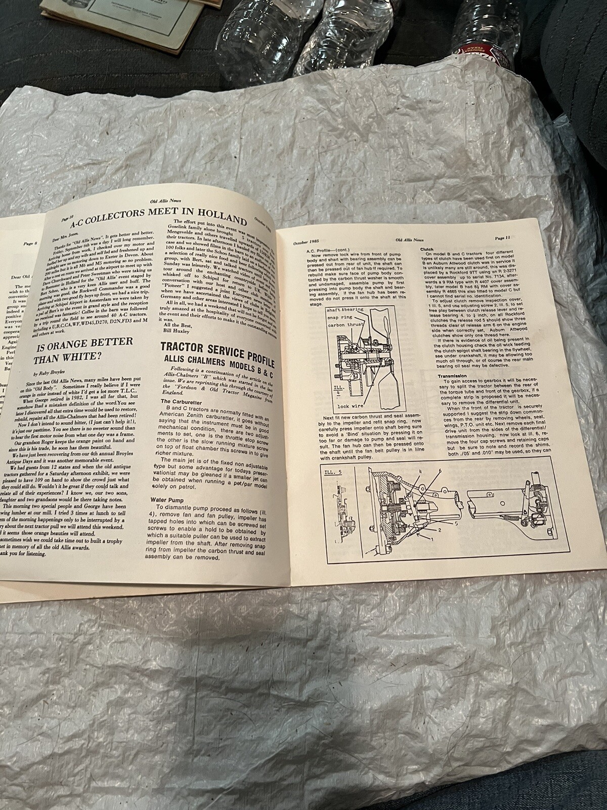 the old allis news october 1985 vintage farm agriculture literature