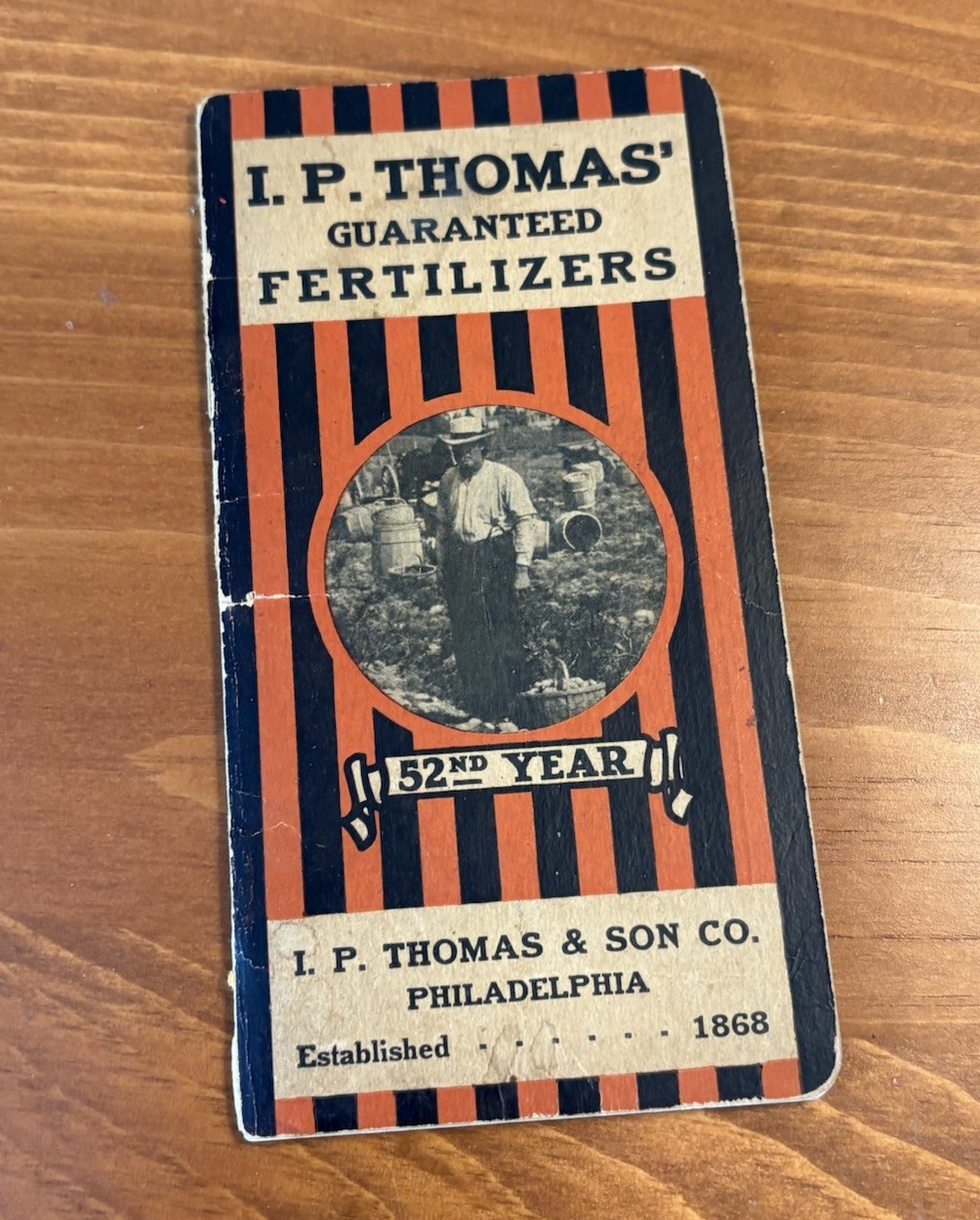 Antique 1920 I.P. Thomas Fertilizer Salesman Brochure & Notepad. Handwritten Ins